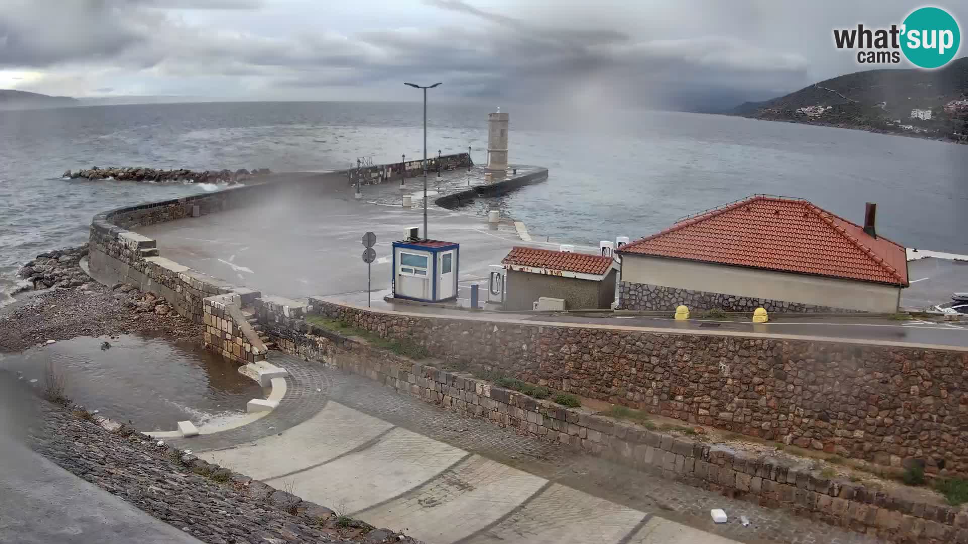 Senj Harbour Webcam – Breakwater & Lighthouse Live View