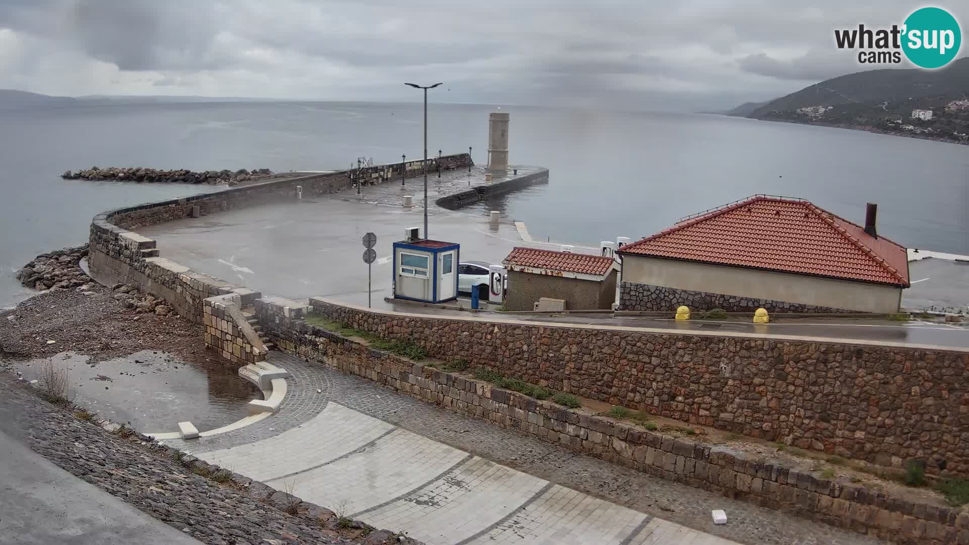 Webcam Porto di Segna – Frangiflutti e Faro in diretta