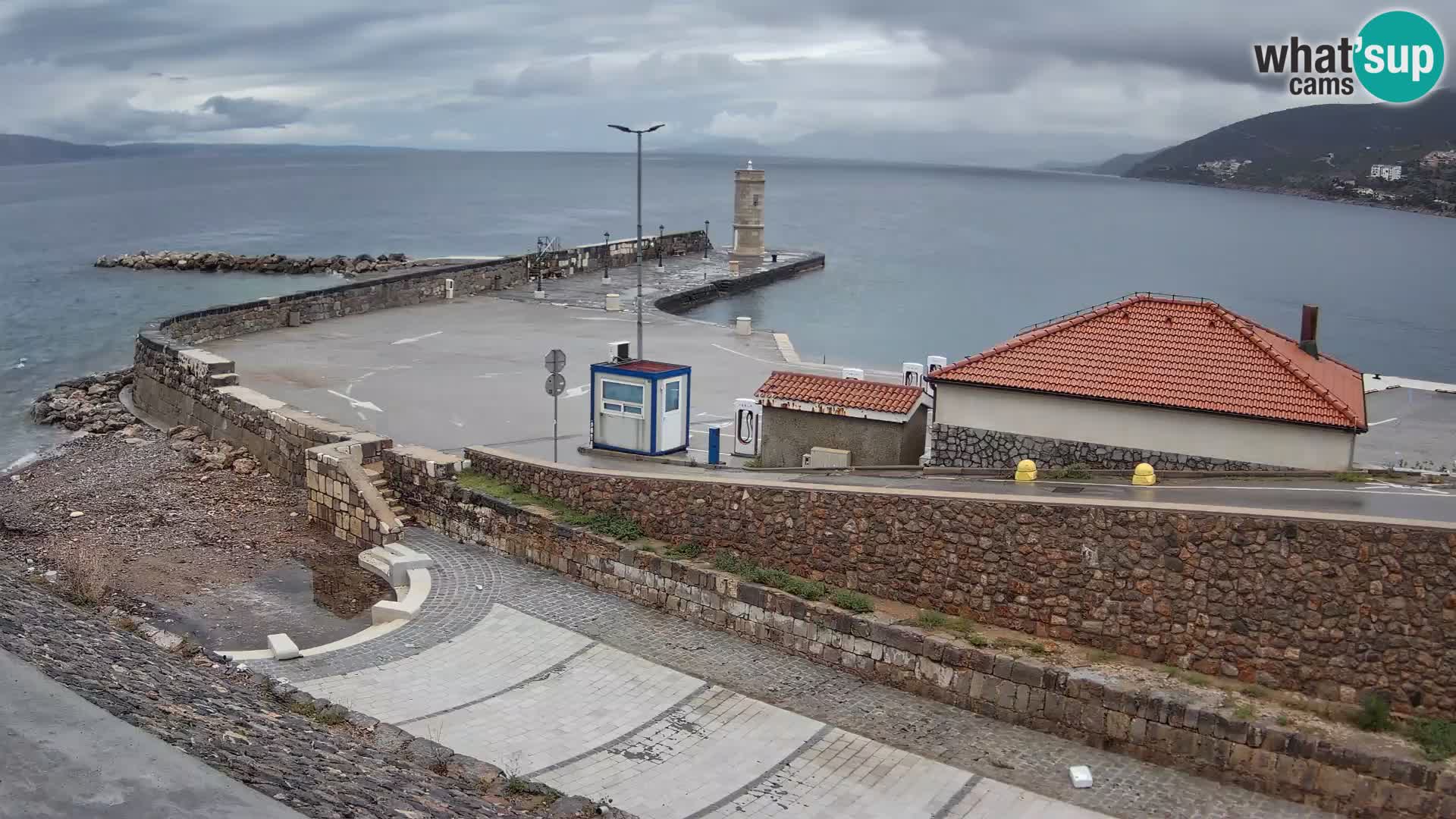 Senj Harbour Webcam – Breakwater & Lighthouse Live View