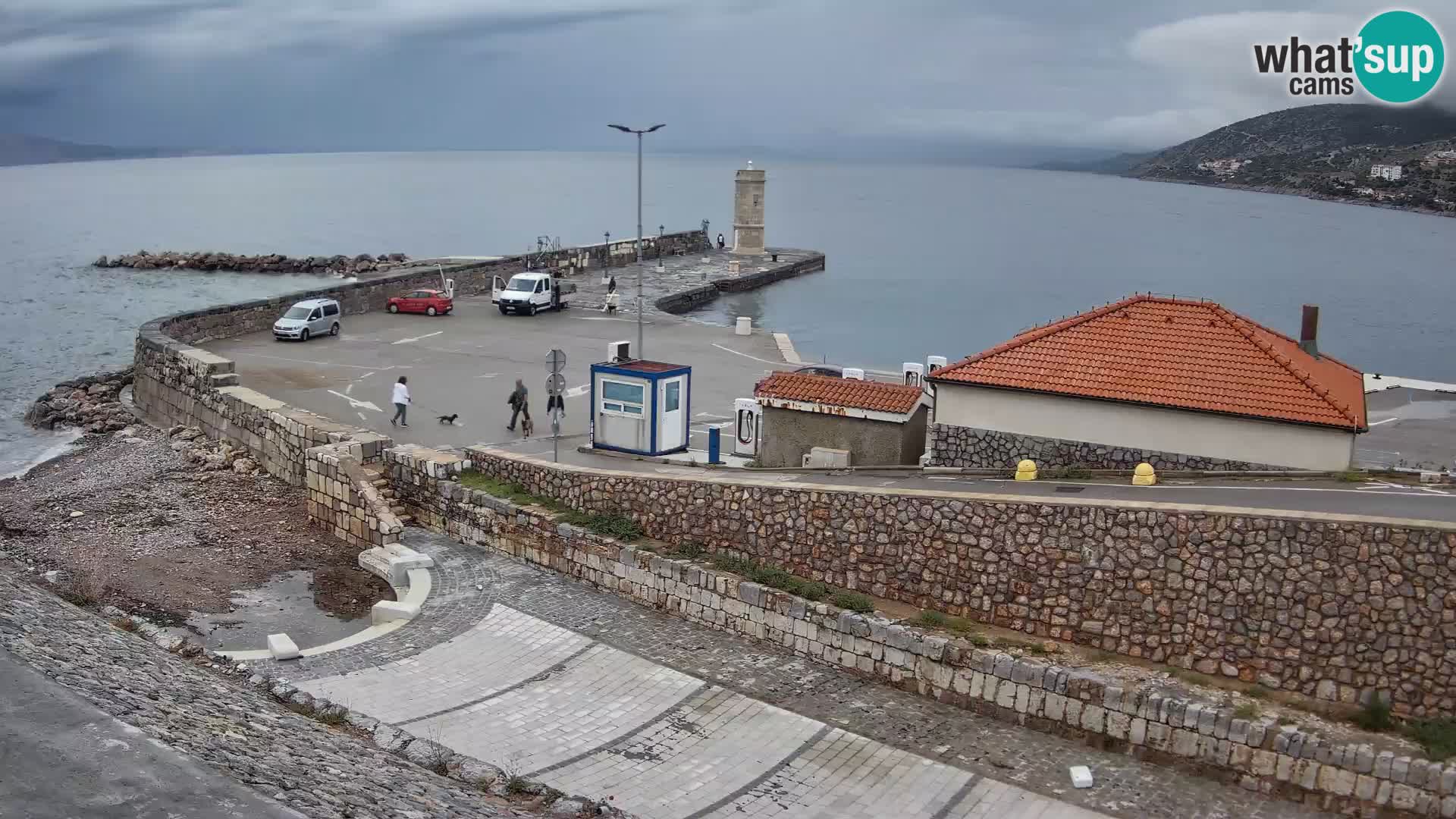 Senj Harbour Webcam – Breakwater & Lighthouse Live View