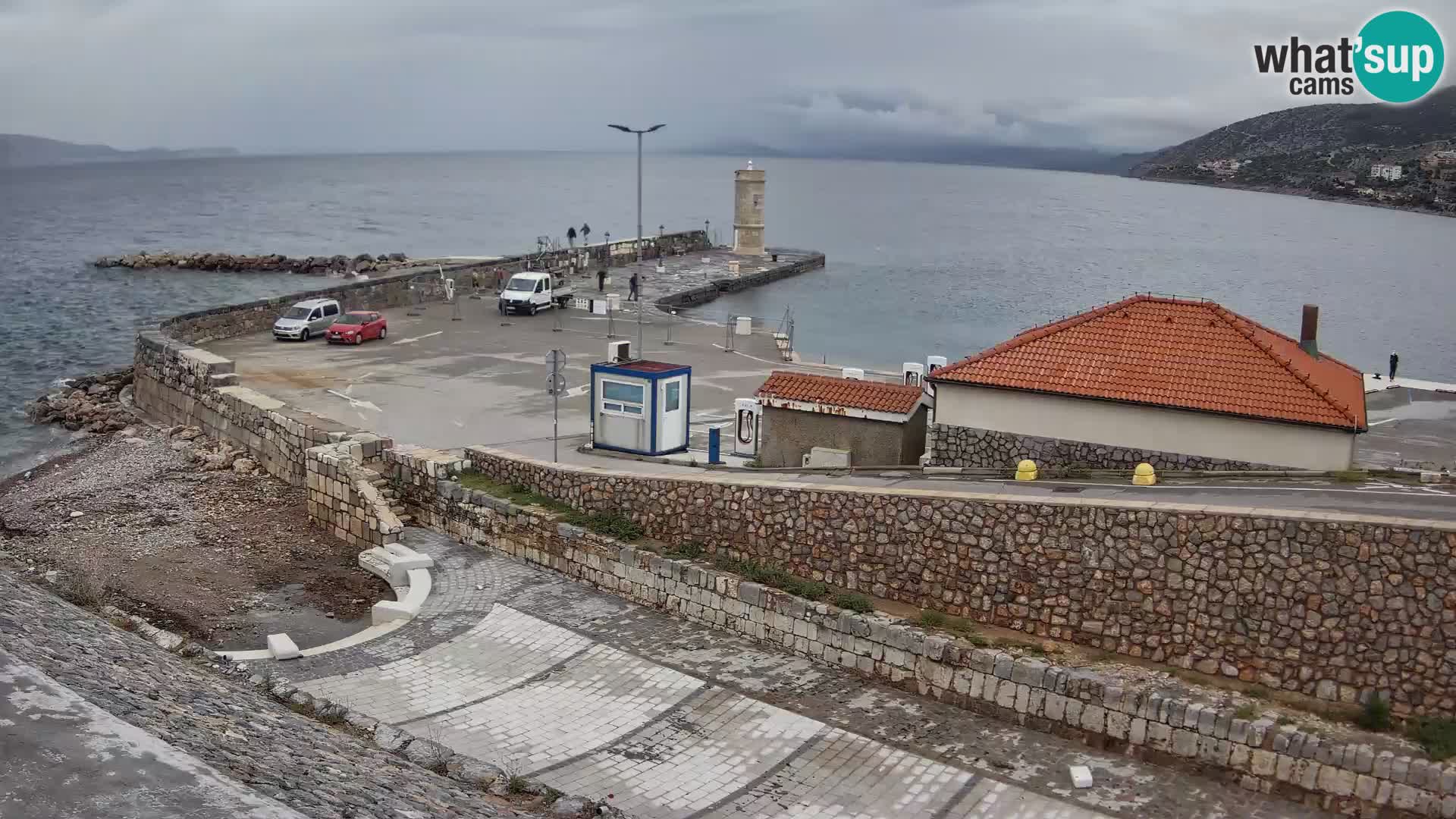Senj Harbour Webcam – Breakwater & Lighthouse Live View