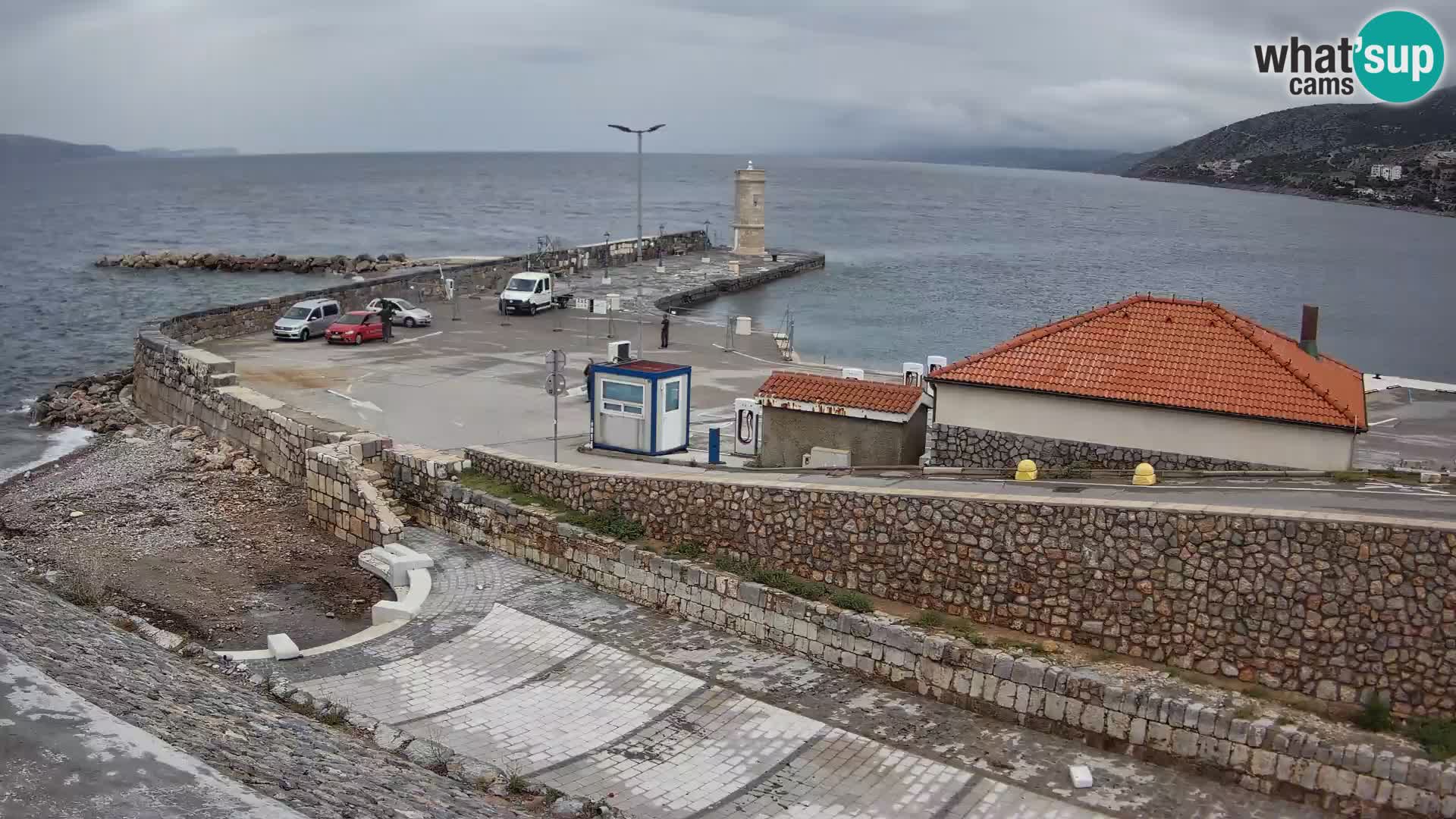 Senj Harbour Webcam – Breakwater & Lighthouse Live View