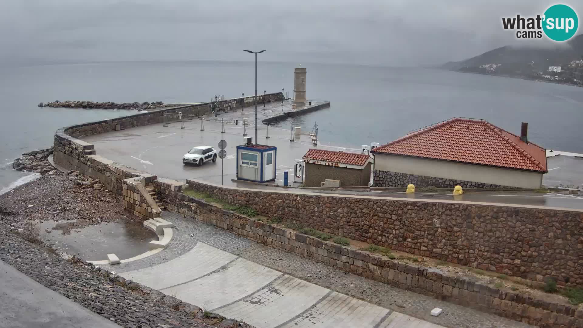 Webcam puerto de Senj – Rompeolas y faro en directo