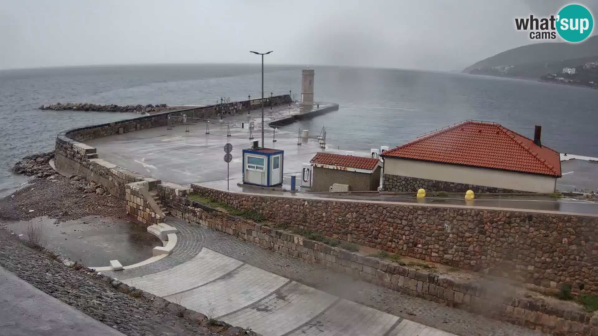 Senj Harbour Webcam – Breakwater & Lighthouse Live View