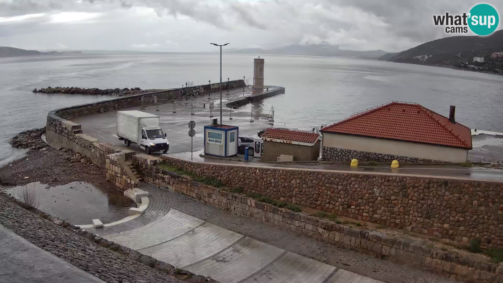 Webcam Porto di Segna – Frangiflutti e Faro in diretta