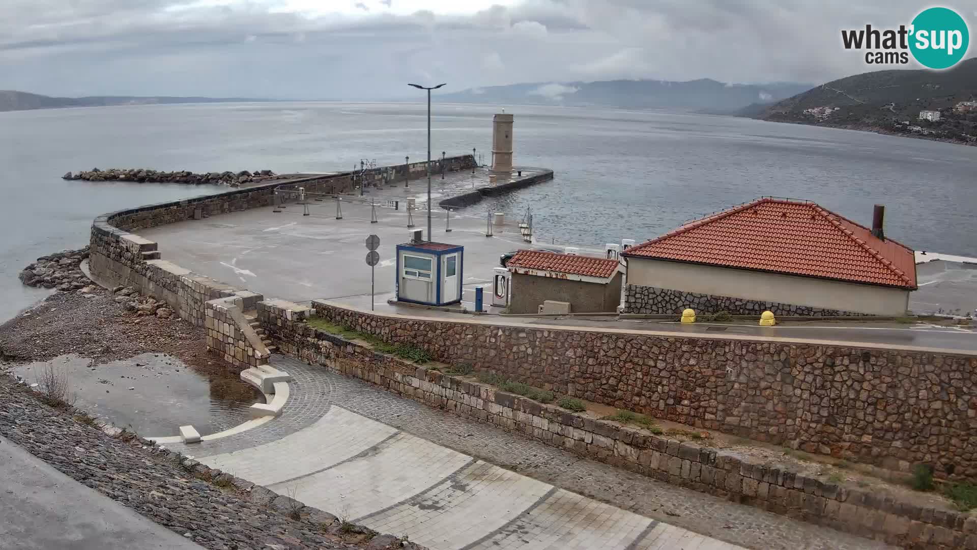 Senj Harbour Webcam – Breakwater & Lighthouse Live View