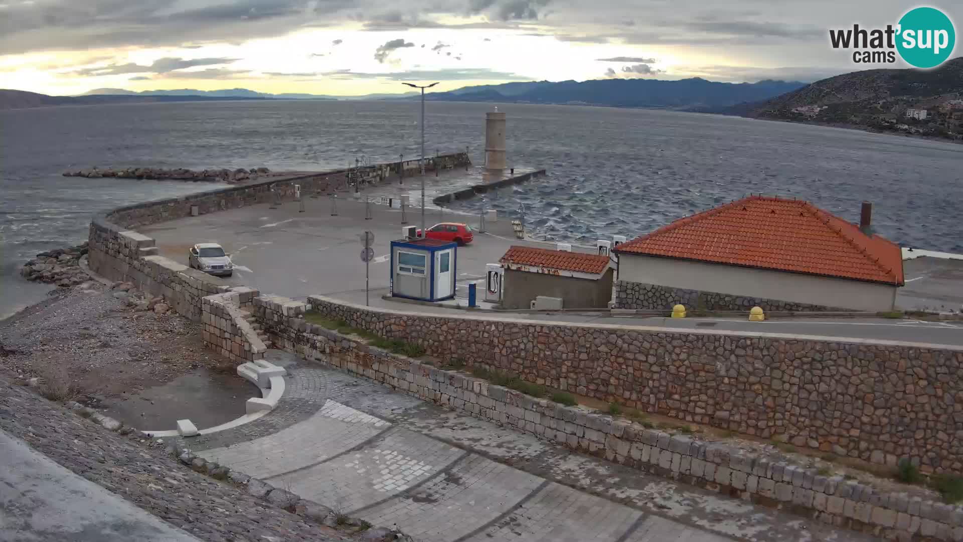 Senj Harbour Webcam – Breakwater & Lighthouse Live View