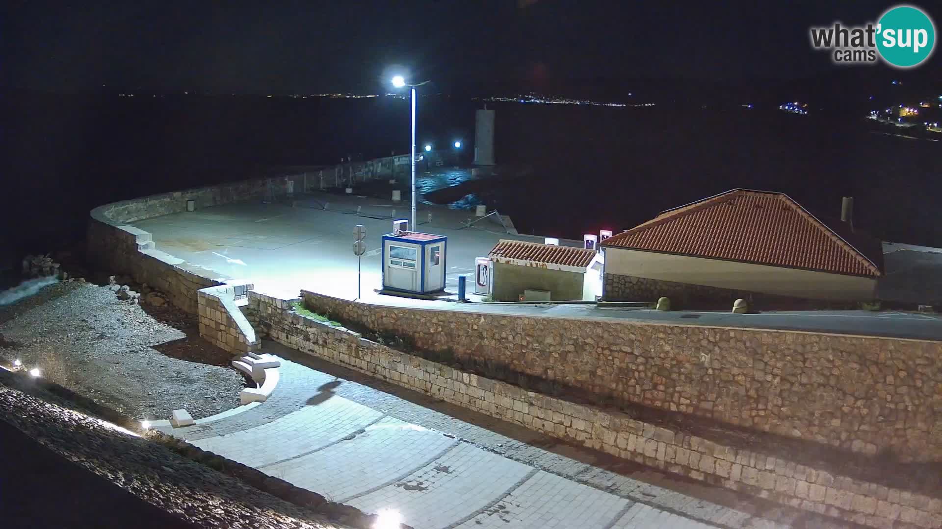 Senj Harbour Webcam – Breakwater & Lighthouse Live View