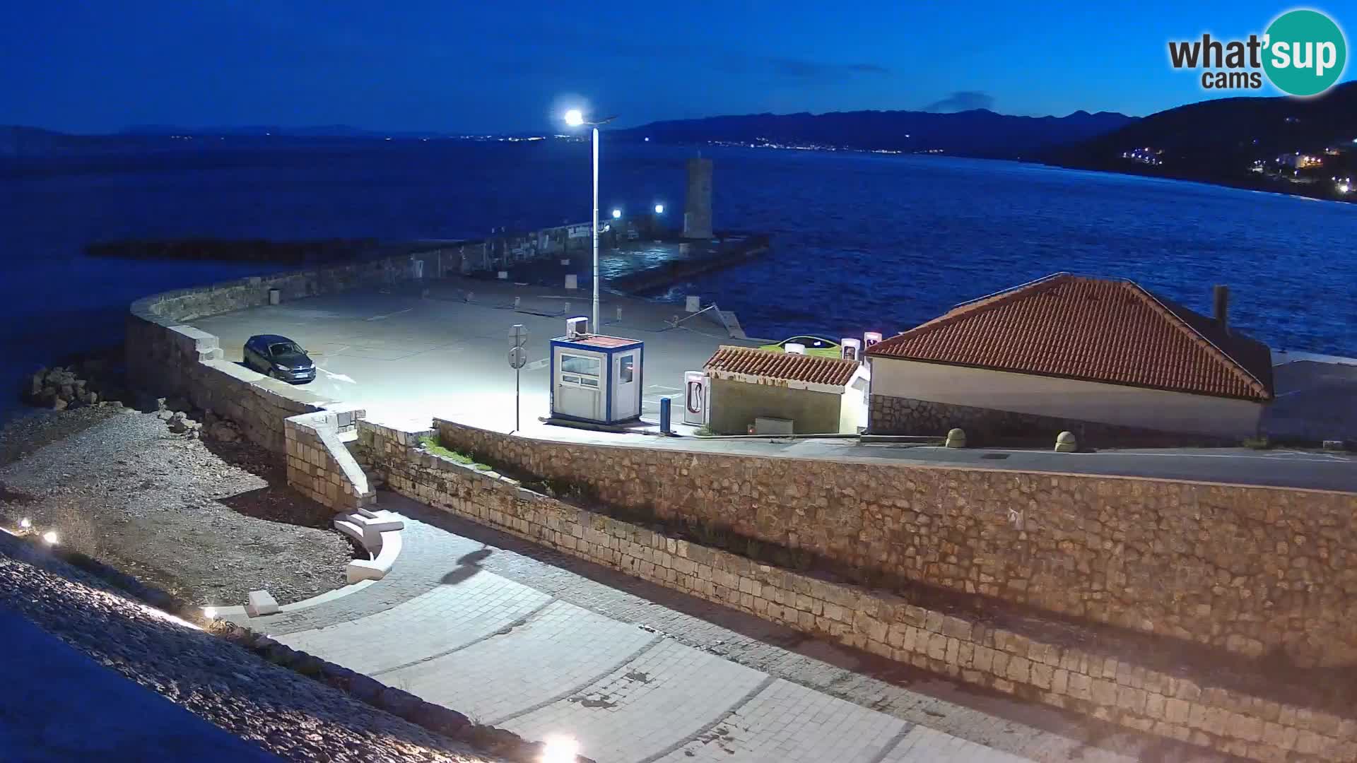 Senj Harbour Webcam – Breakwater & Lighthouse Live View