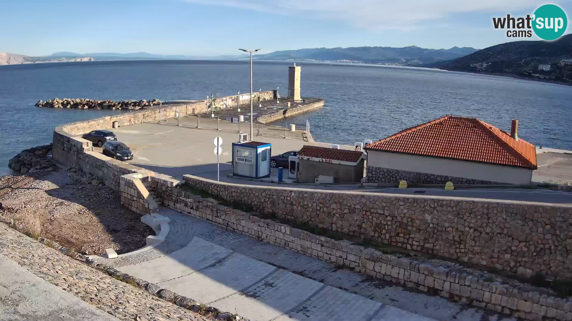 Senj Harbour Webcam – Breakwater & Lighthouse Live View