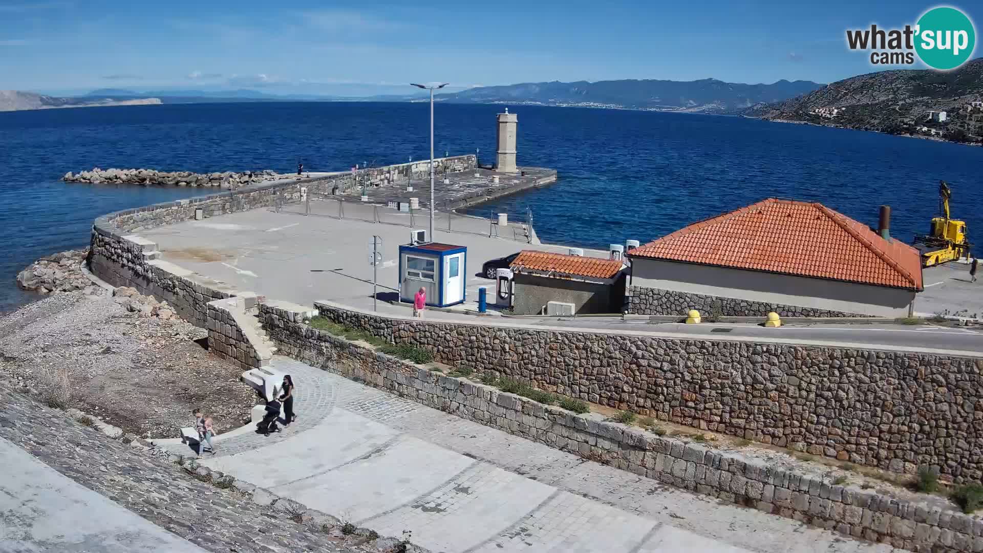 Webcam puerto de Senj – Rompeolas y faro en directo