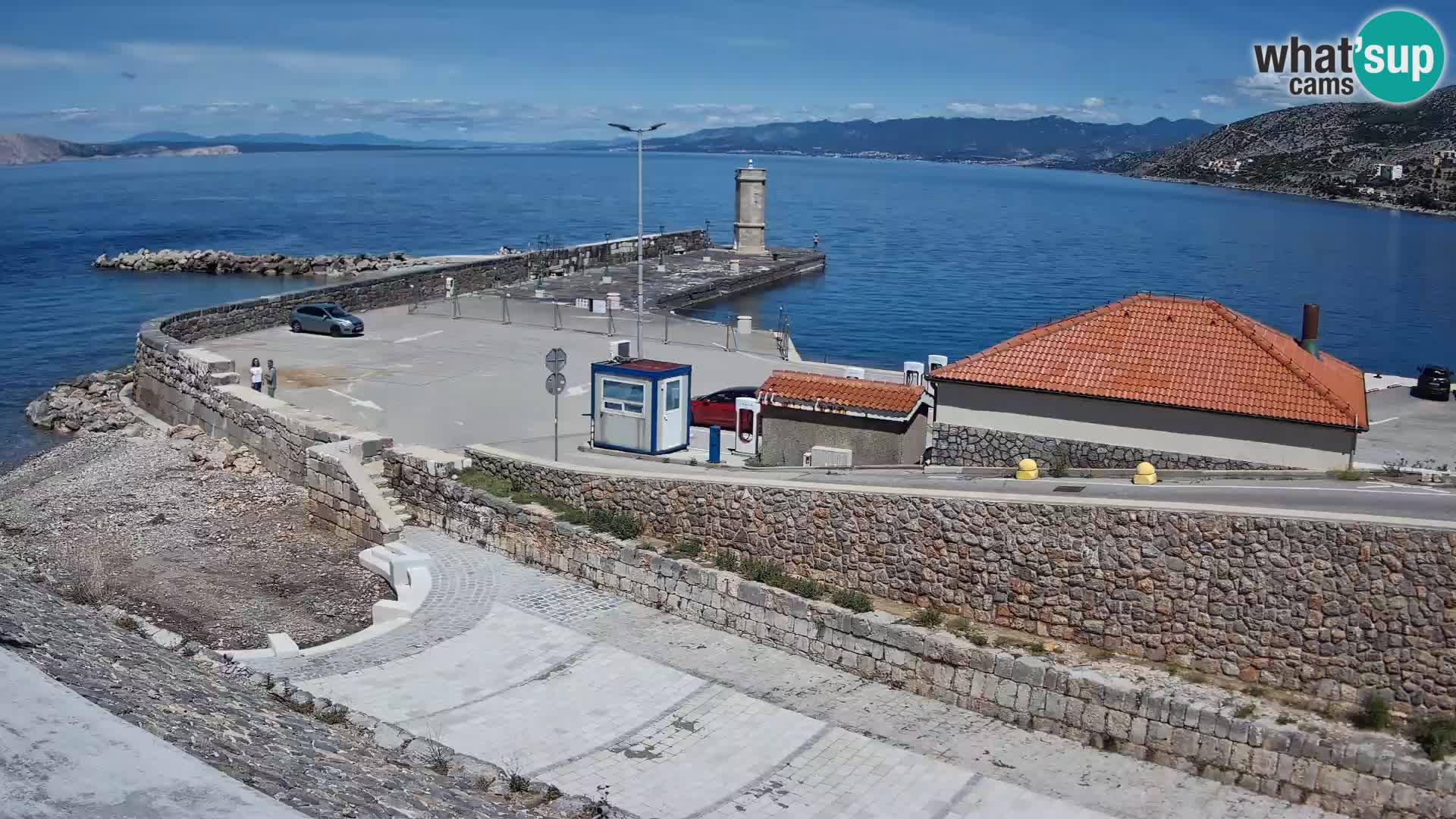 Webcam puerto de Senj – Rompeolas y faro en directo