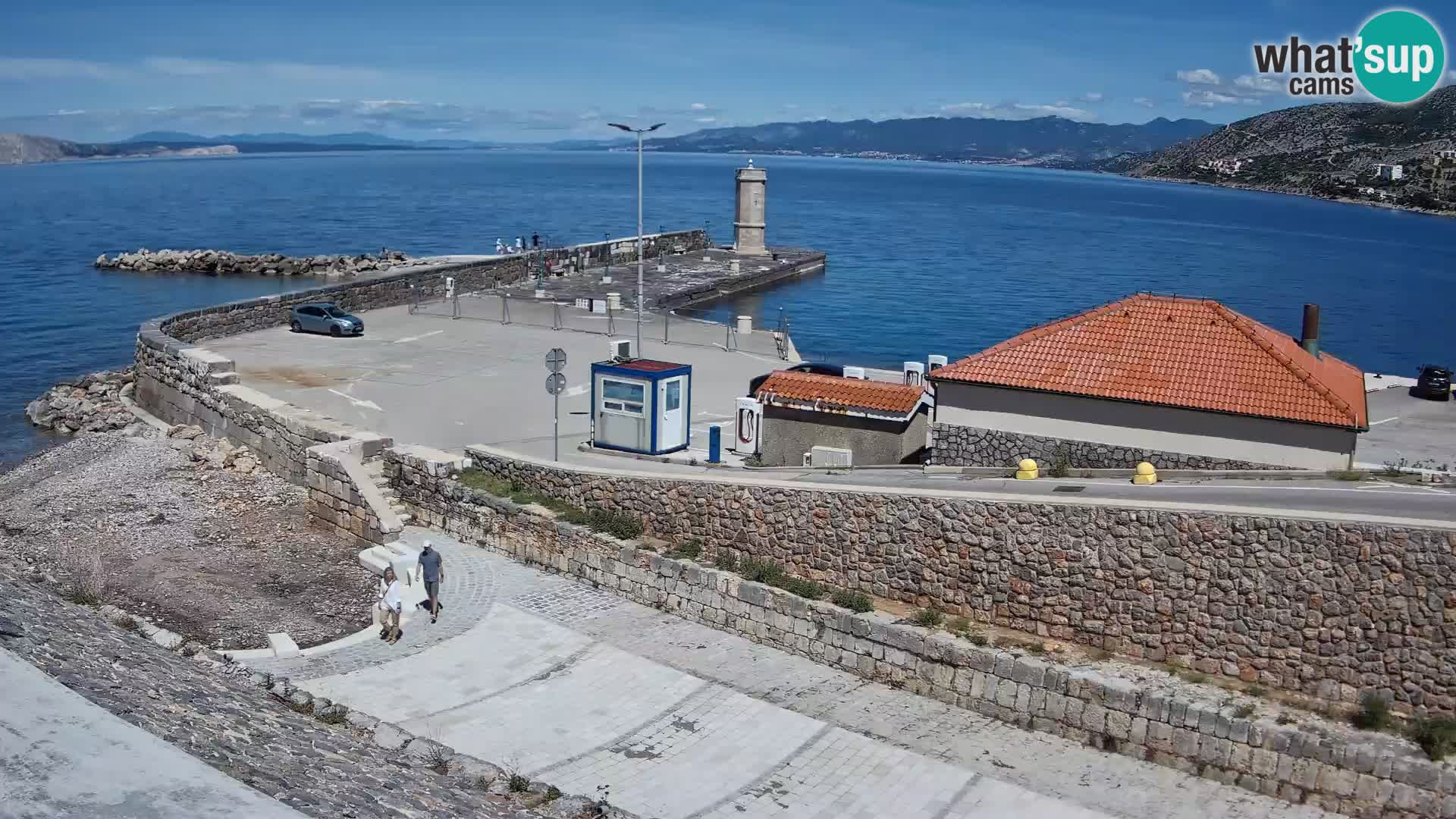 Senj Hafen Webcam – Wellenbrecher & Leuchtturm Liveblick