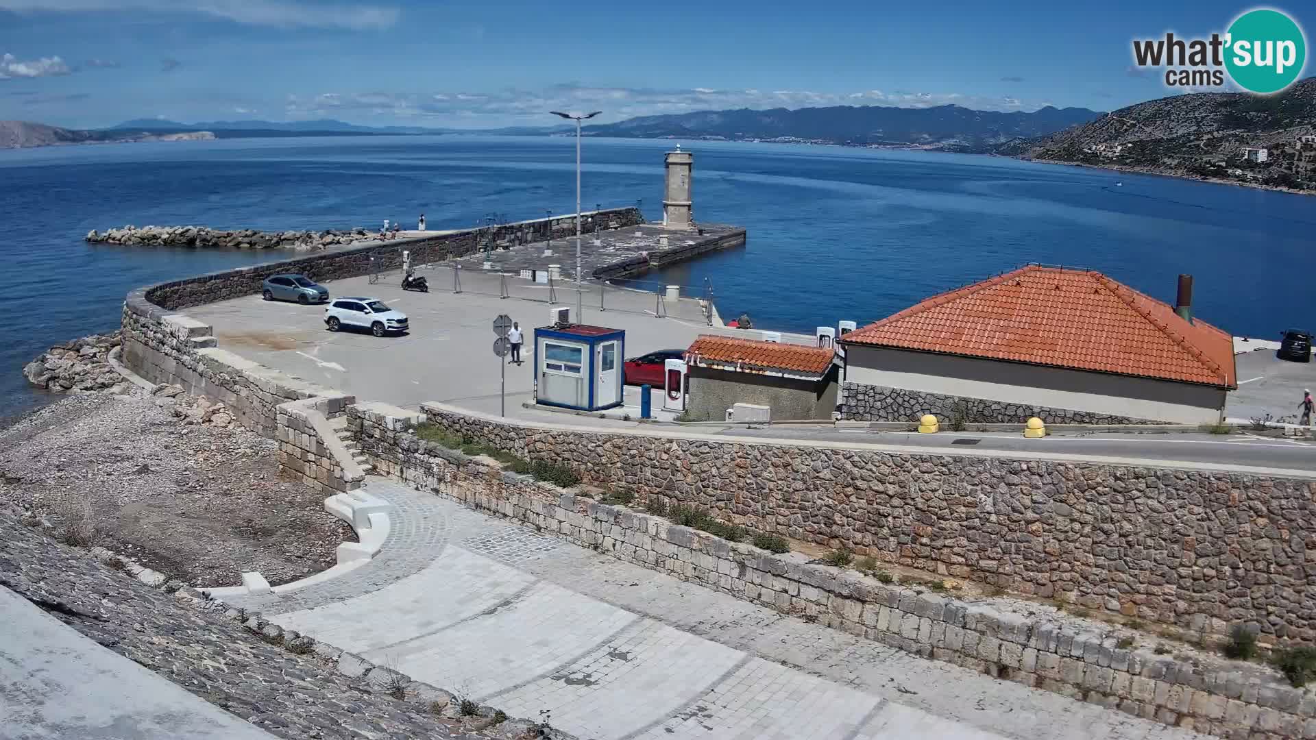 Webcam puerto de Senj – Rompeolas y faro en directo