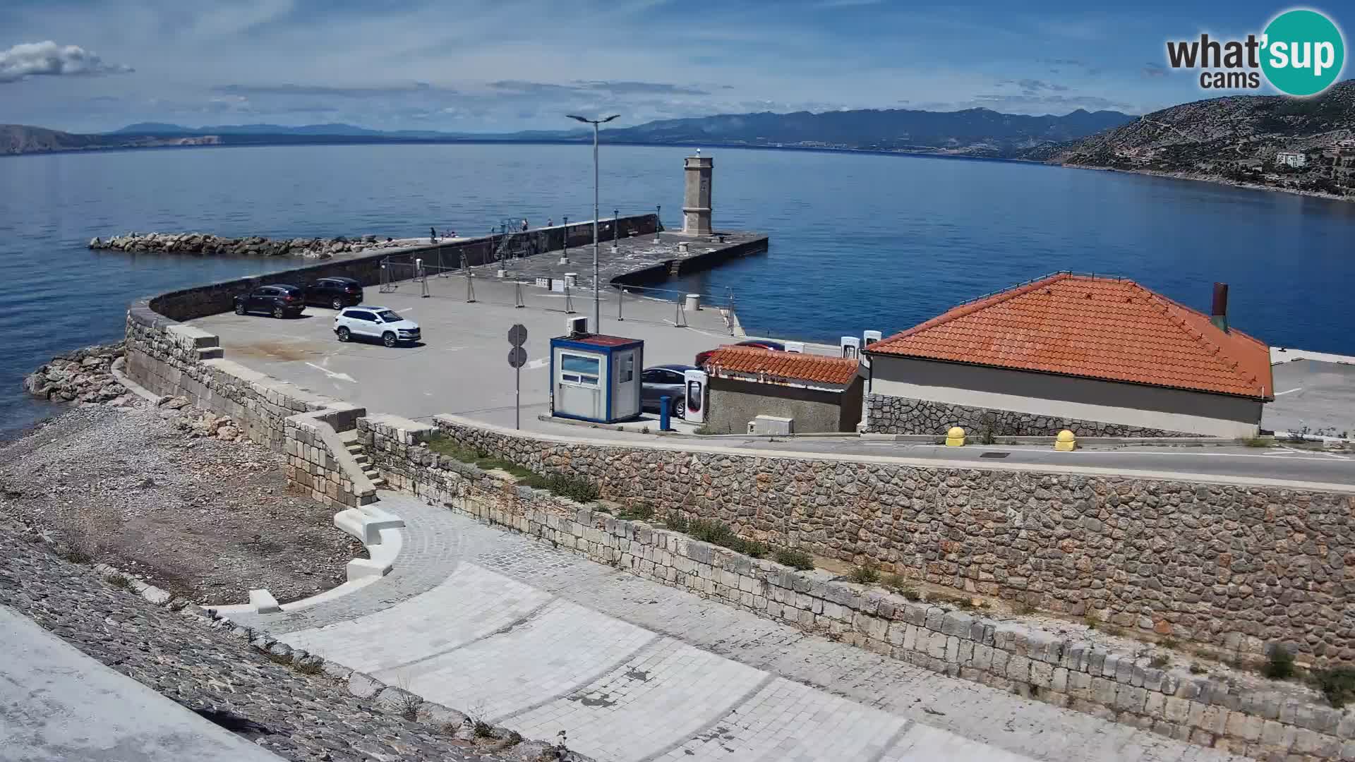 Webcam Porto di Segna – Frangiflutti e Faro in diretta