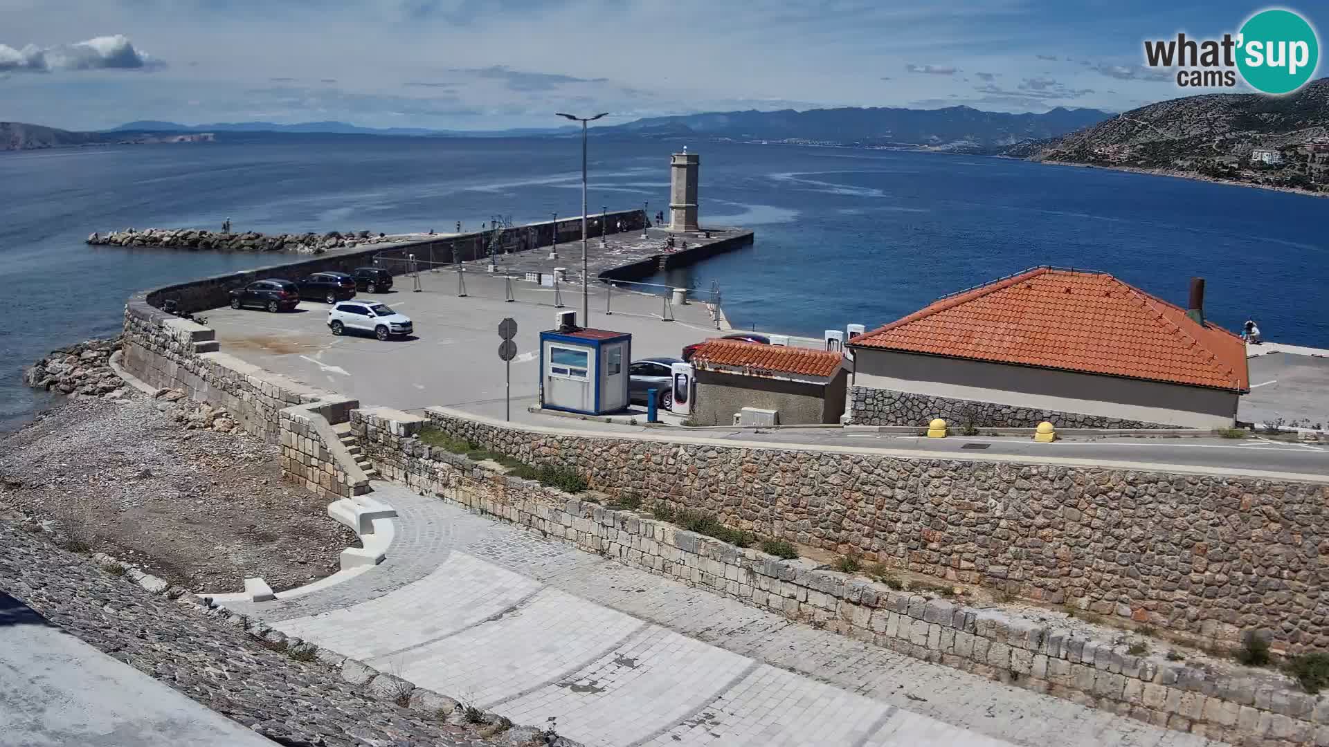 Senj Harbour Webcam – Breakwater & Lighthouse Live View