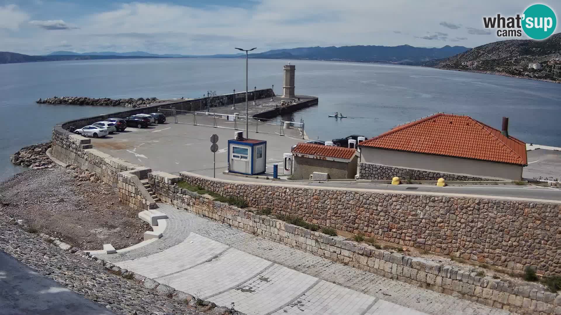 Senj Harbour Webcam – Breakwater & Lighthouse Live View