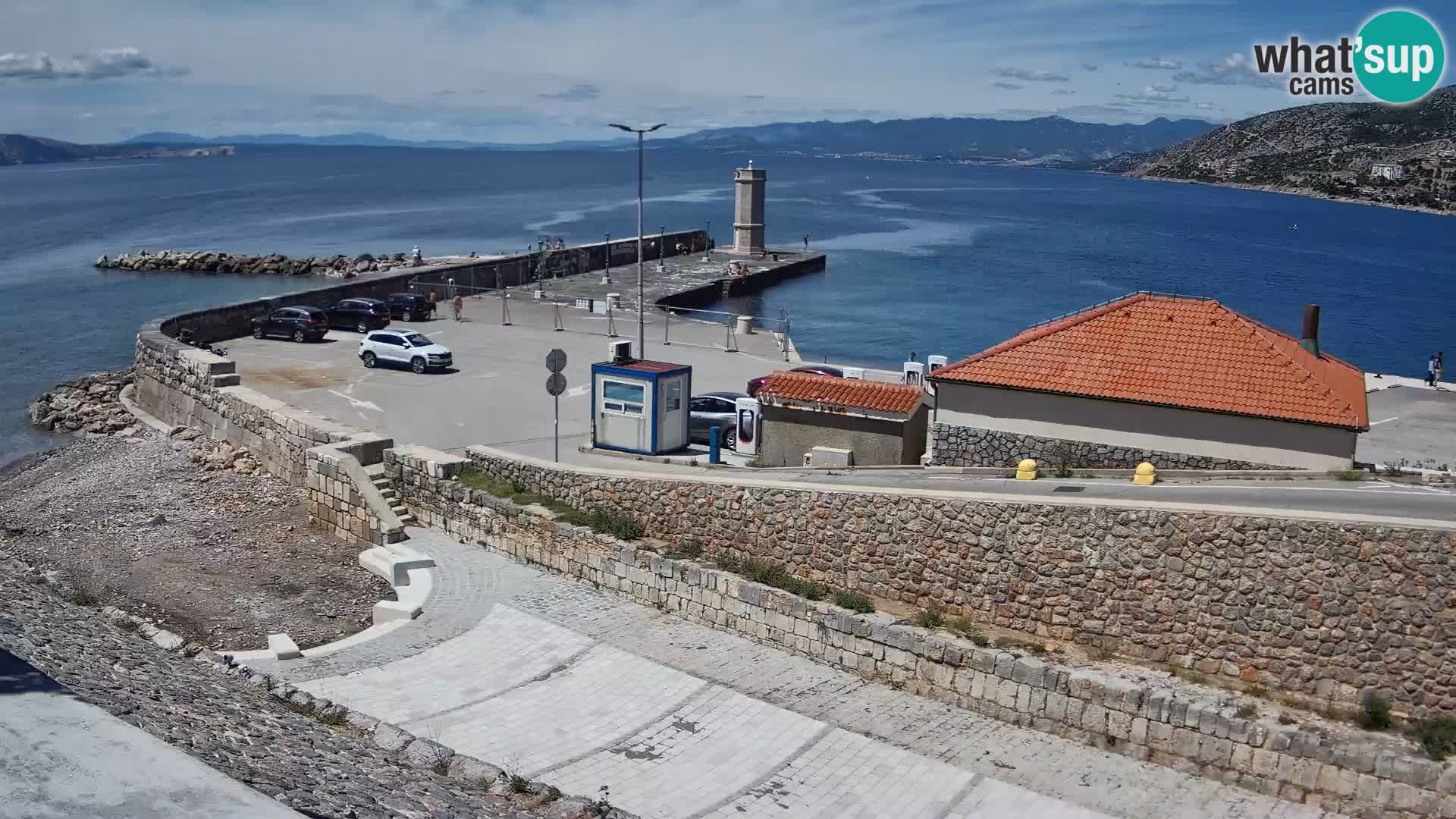 Web kamera Senj luka – Lukobran i svjetionik uživo