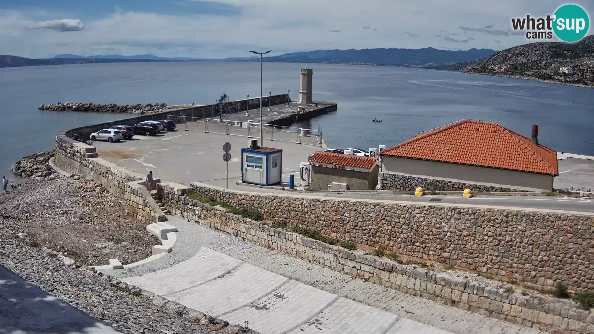 Webcam Porto di Segna – Frangiflutti e Faro in diretta