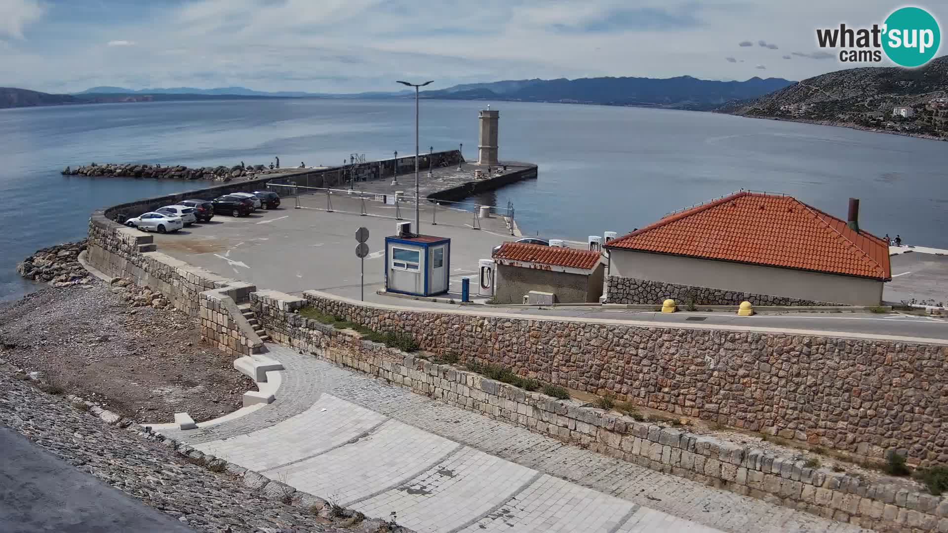 Senj Harbour Webcam – Breakwater & Lighthouse Live View