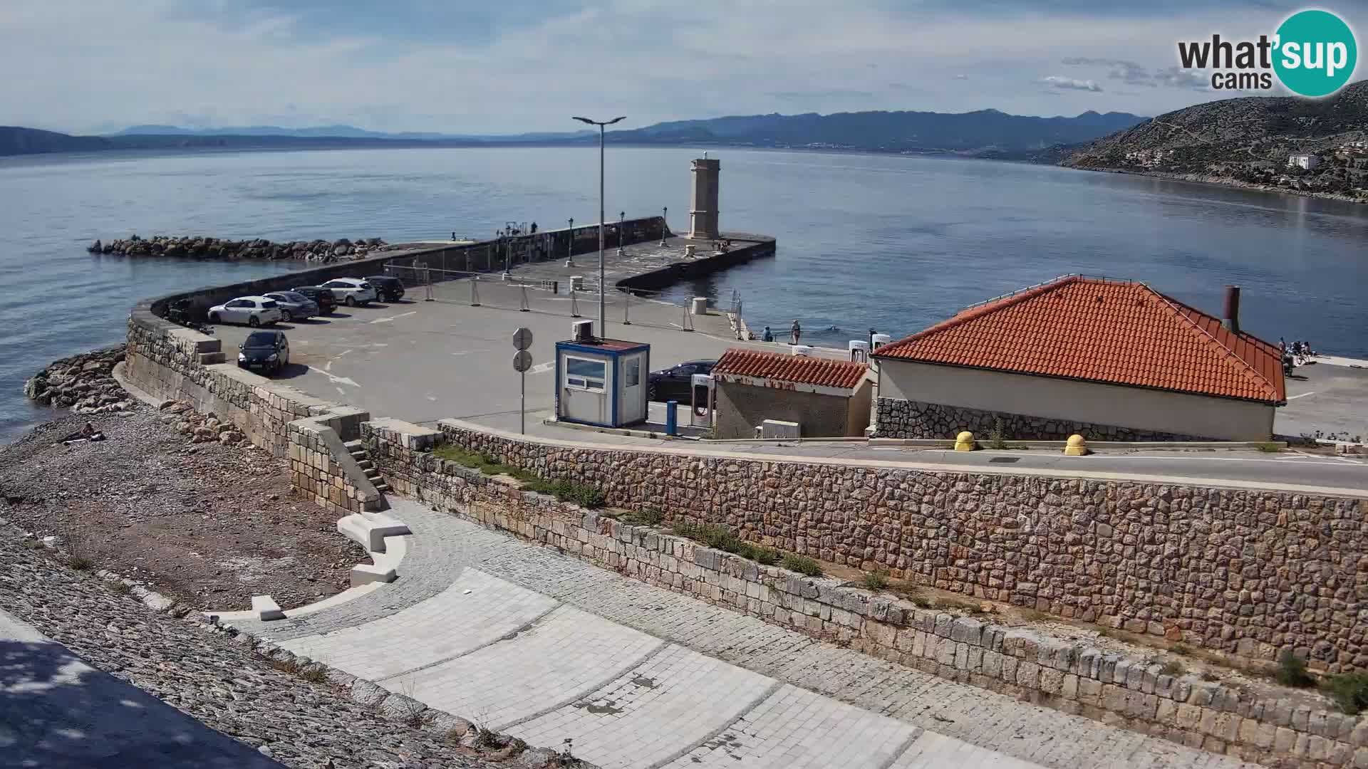 Web kamera Senj luka – Lukobran i svjetionik uživo