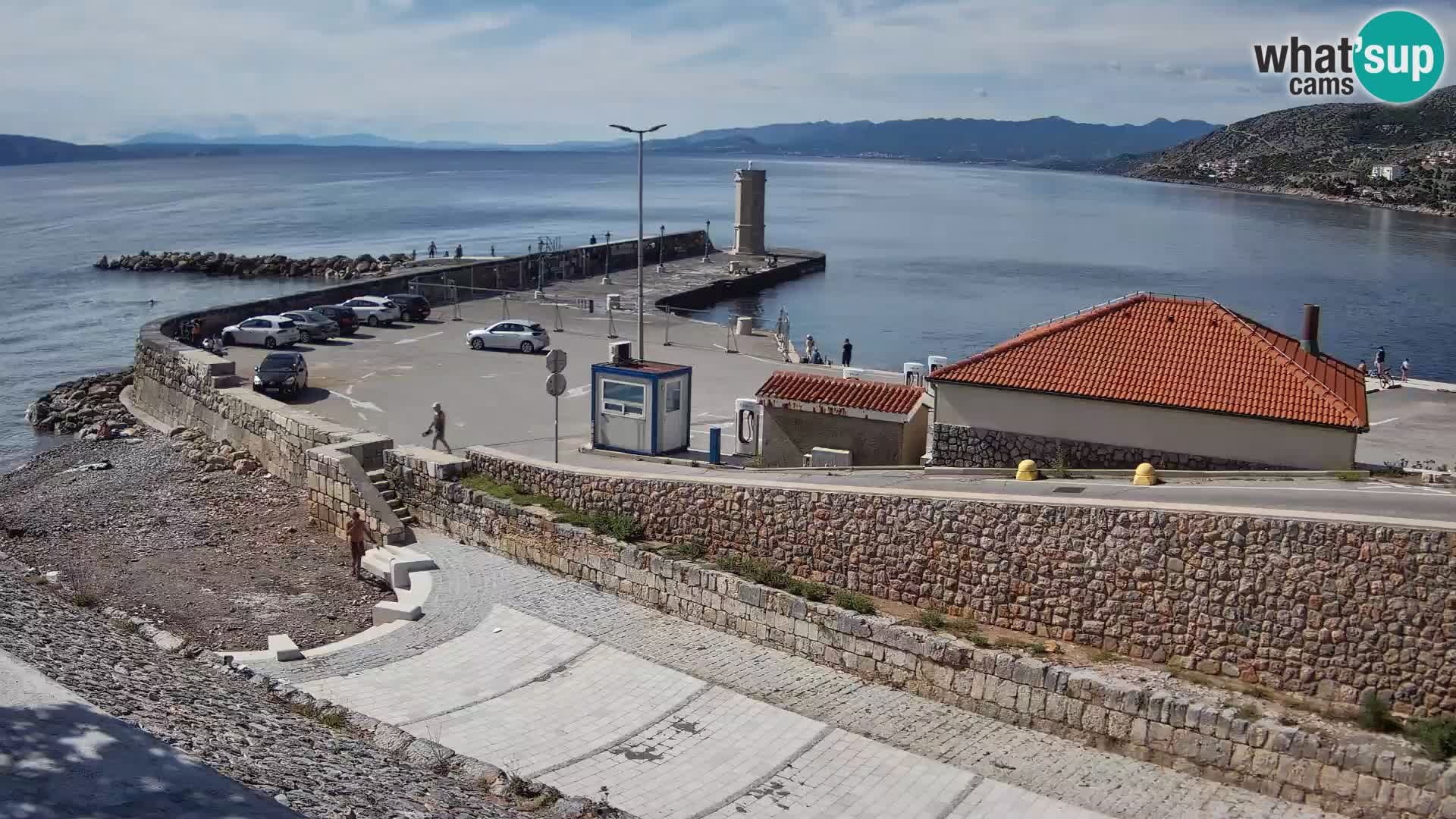 Webcam puerto de Senj – Rompeolas y faro en directo