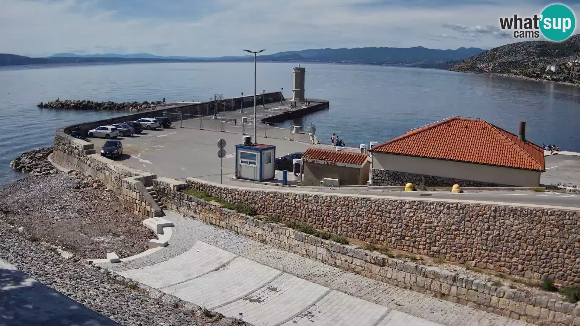 Webcam puerto de Senj – Rompeolas y faro en directo