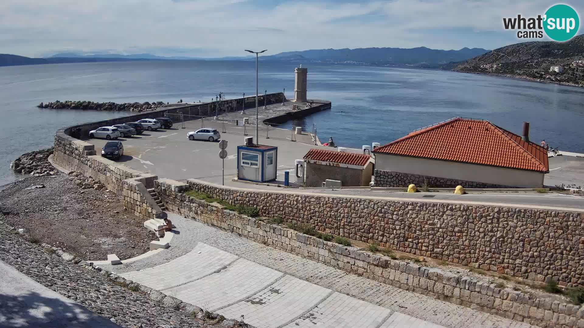 Web kamera Senj luka – Lukobran i svjetionik uživo
