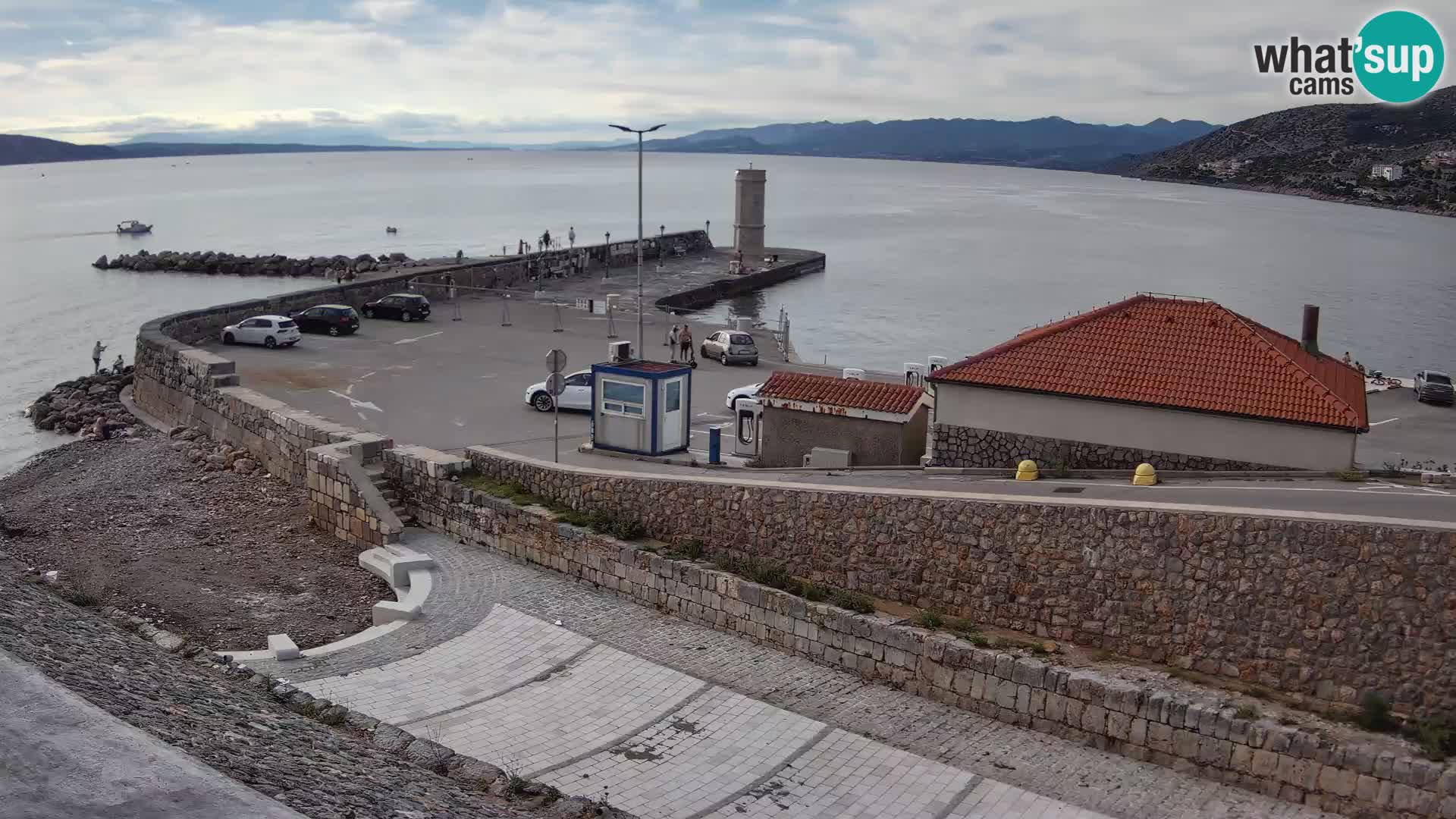 Web kamera Senj luka – Lukobran i svjetionik uživo