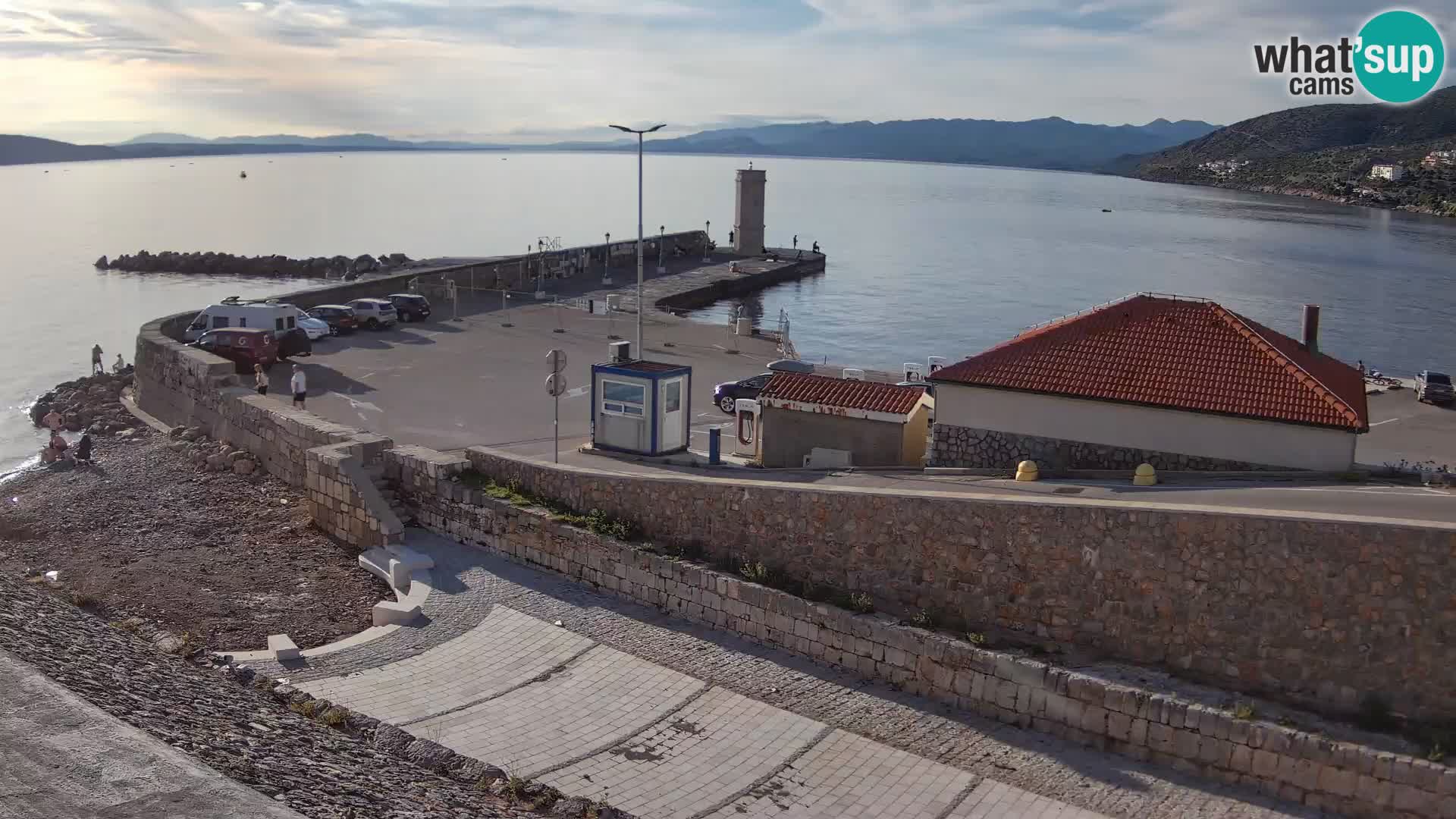 Senj Harbour Webcam – Breakwater & Lighthouse Live View
