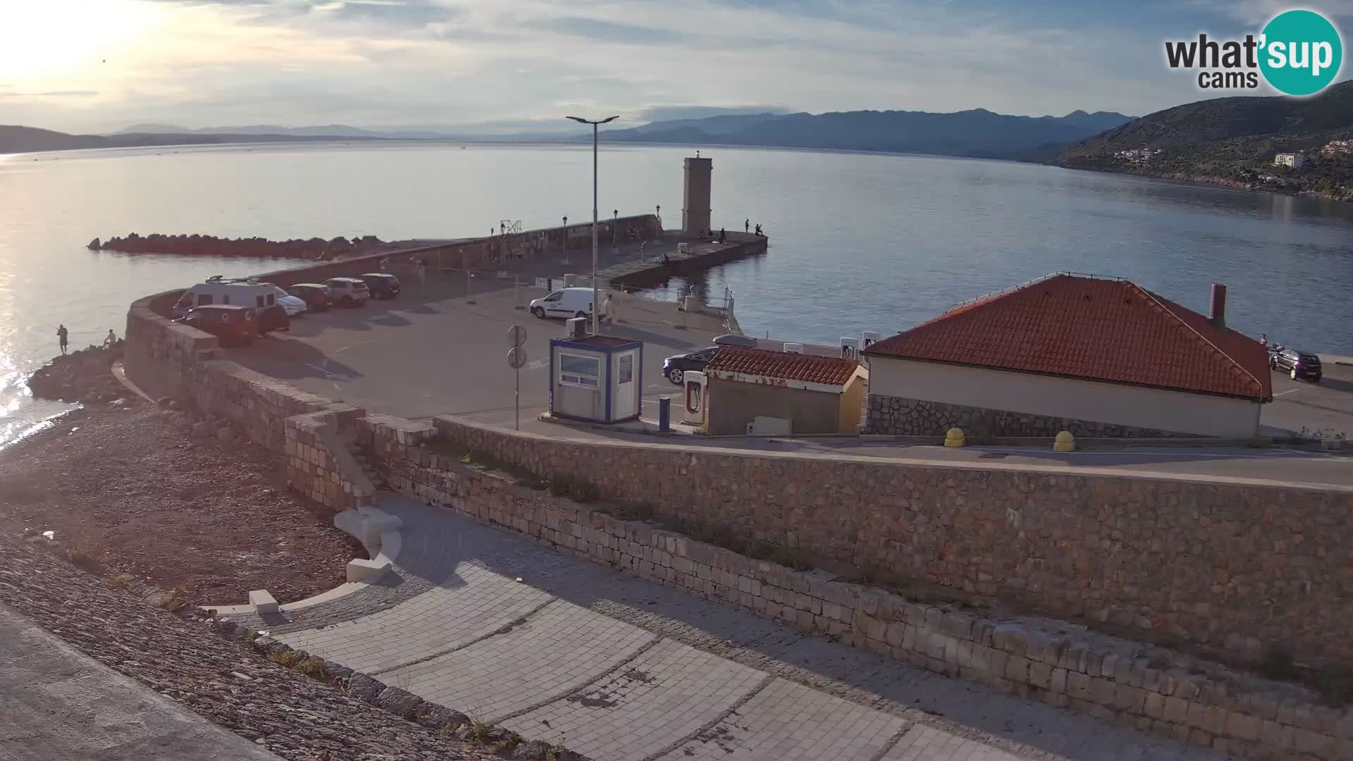 Senj Harbour Webcam – Breakwater & Lighthouse Live View