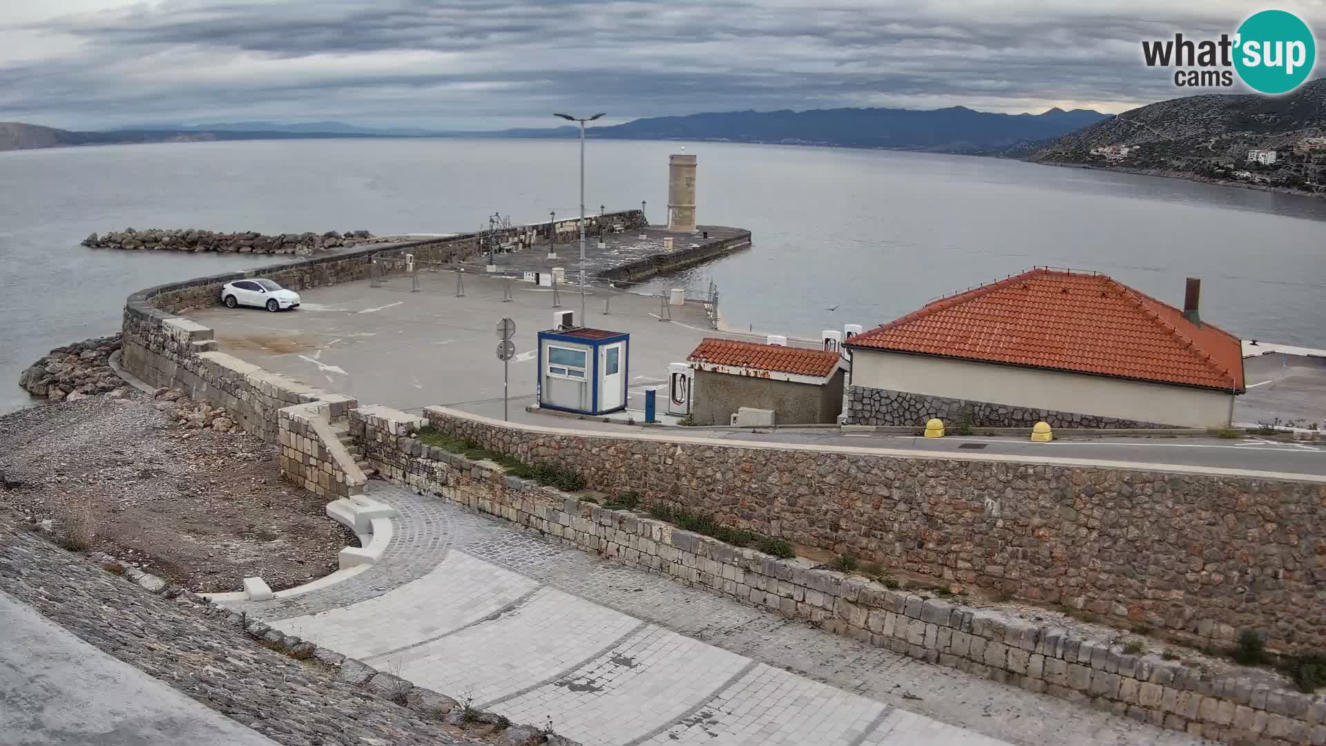 Senj Harbour Webcam – Breakwater & Lighthouse Live View