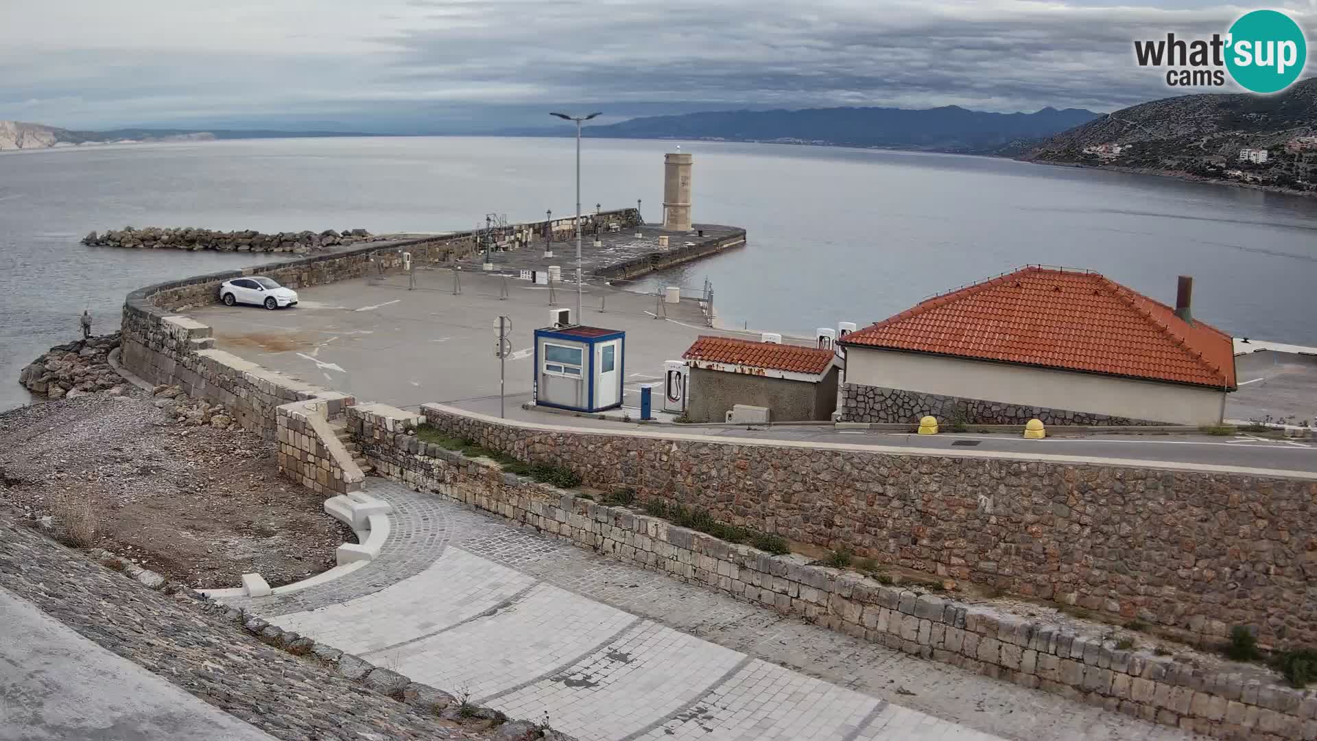 Senj Harbour Webcam – Breakwater & Lighthouse Live View