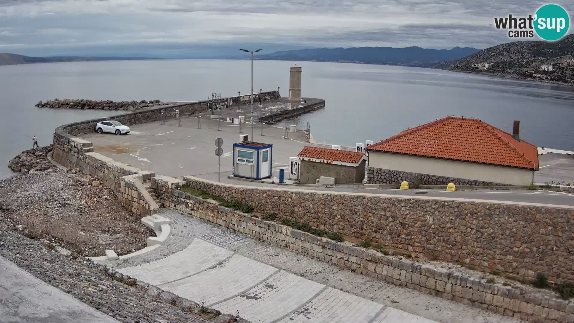 Senj Harbour Webcam – Breakwater & Lighthouse Live View