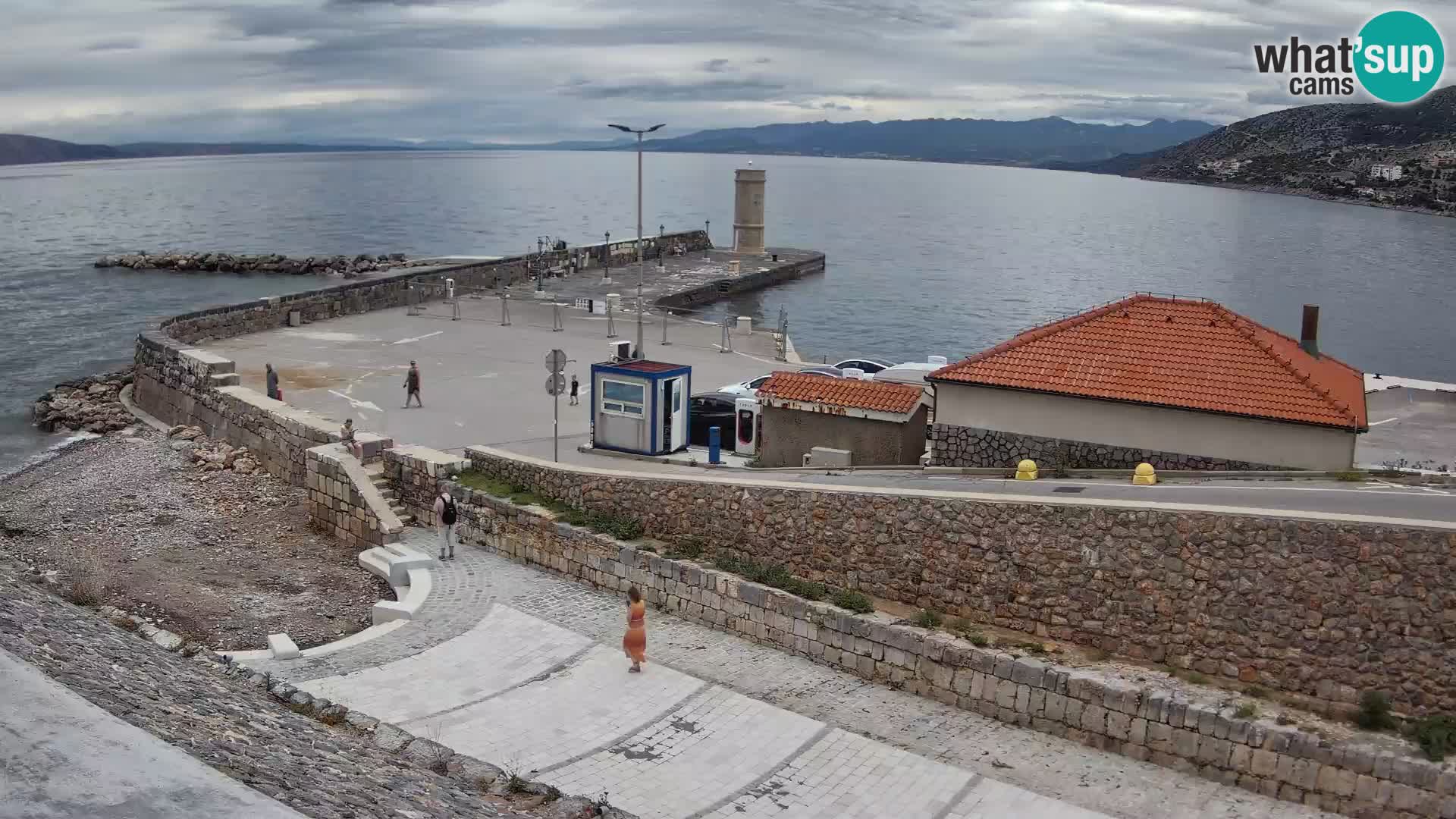 Senj Harbour Webcam – Breakwater & Lighthouse Live View