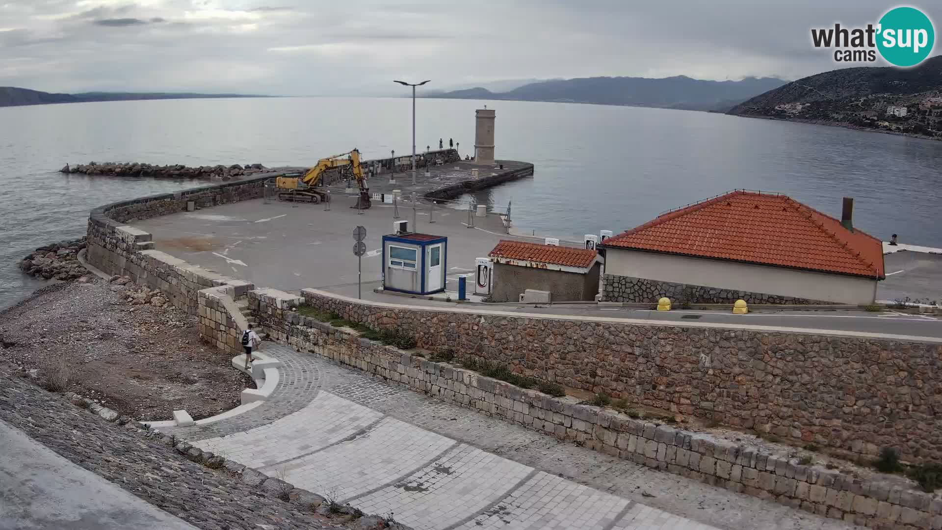 Senj Harbour Webcam – Breakwater & Lighthouse Live View