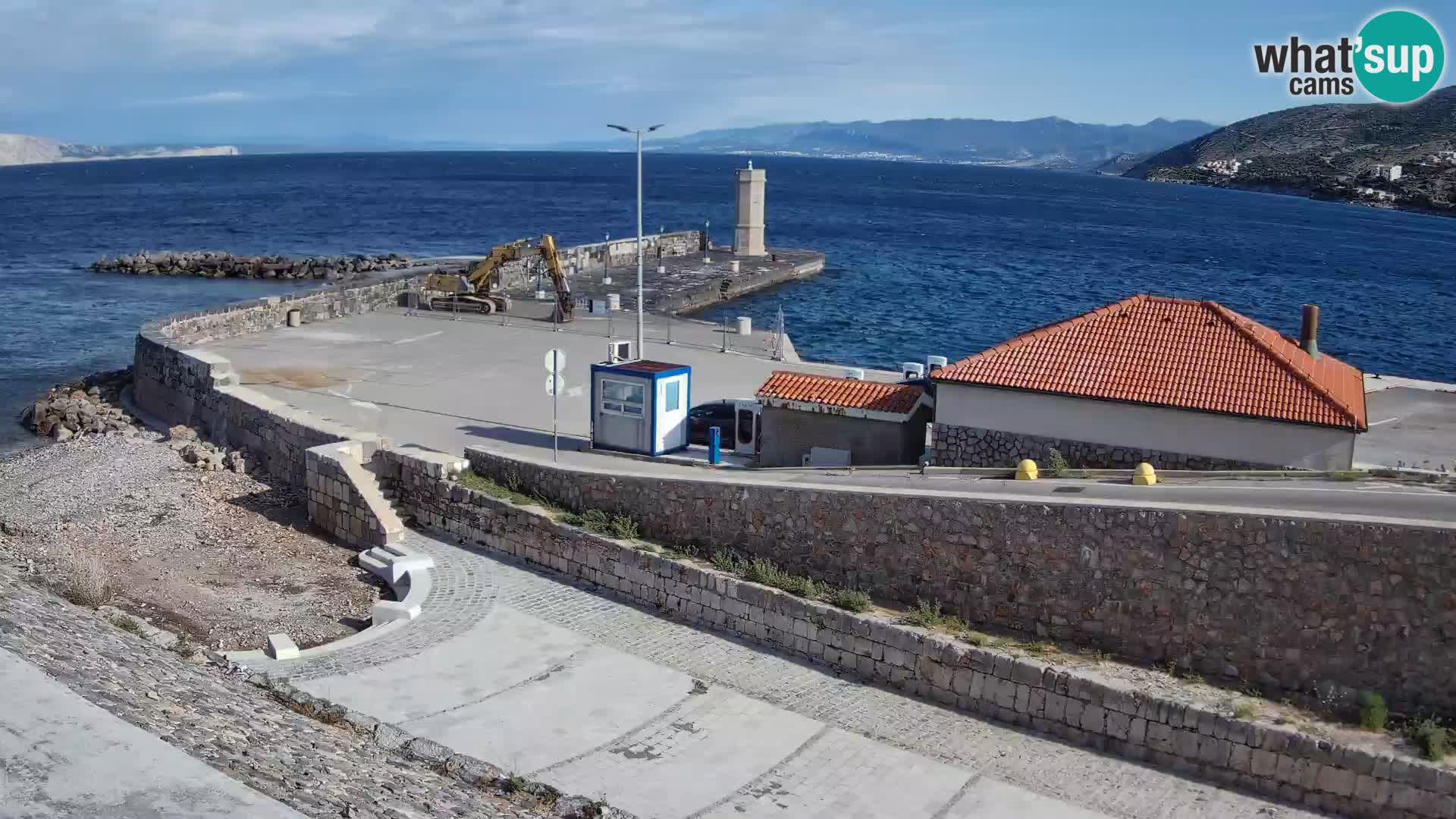 Senj Harbour Webcam – Breakwater & Lighthouse Live View