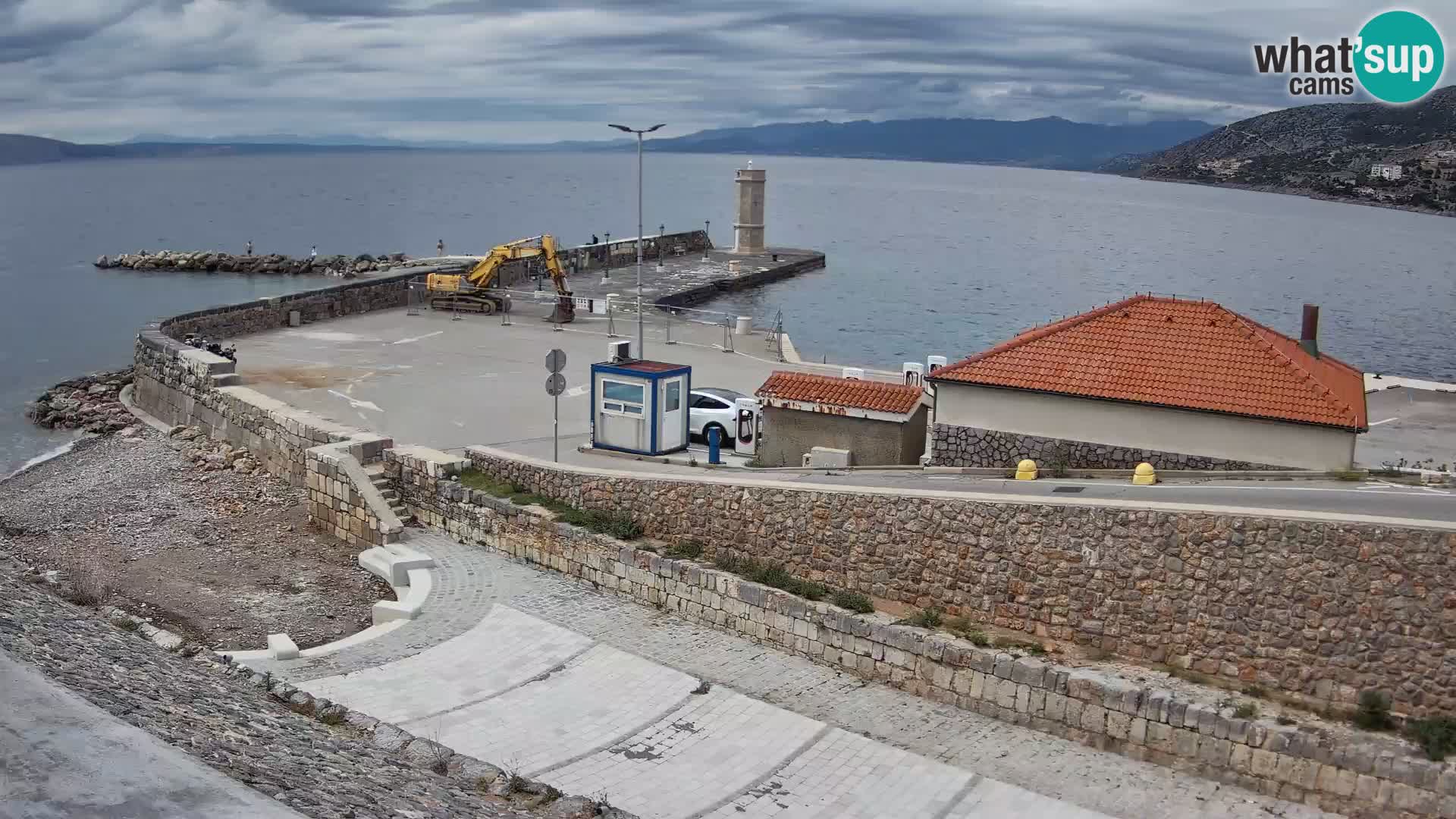 Senj Harbour Webcam – Breakwater & Lighthouse Live View