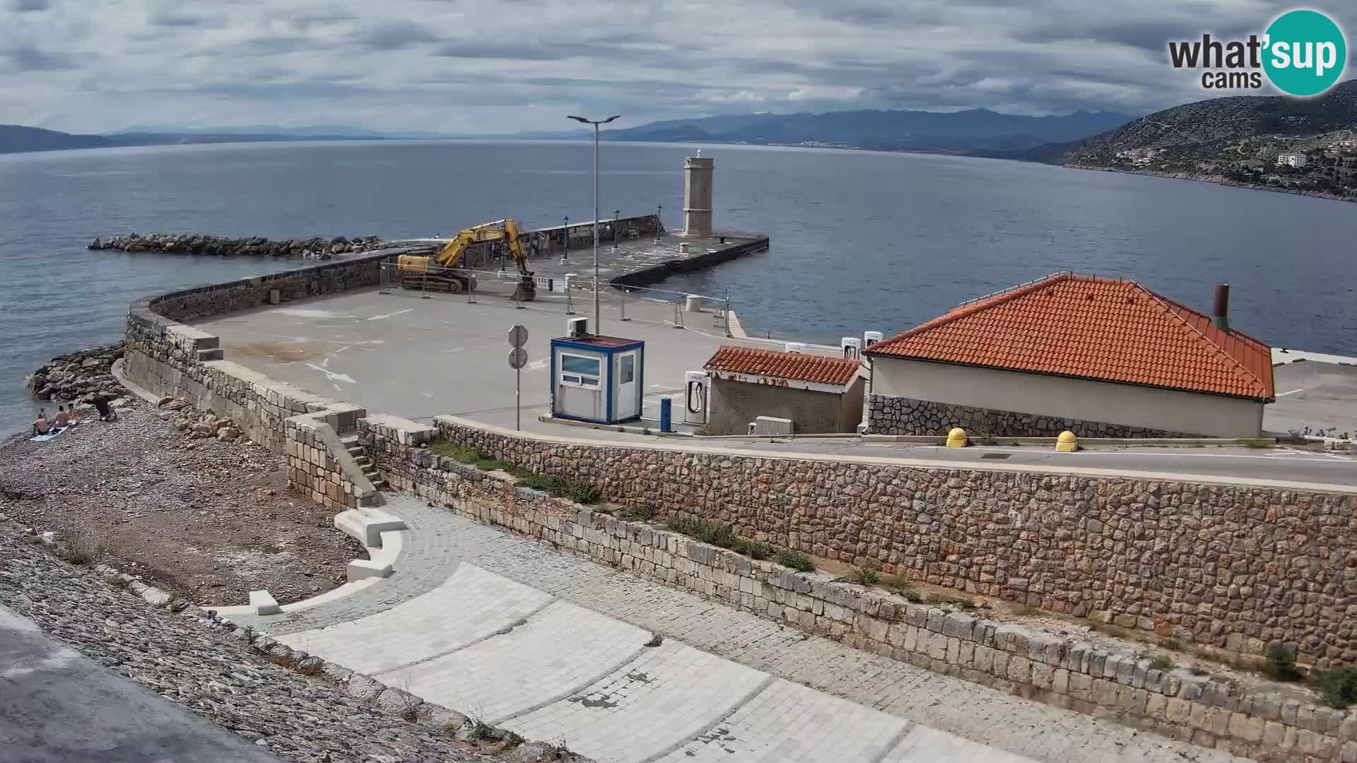 Senj Harbour Webcam – Breakwater & Lighthouse Live View