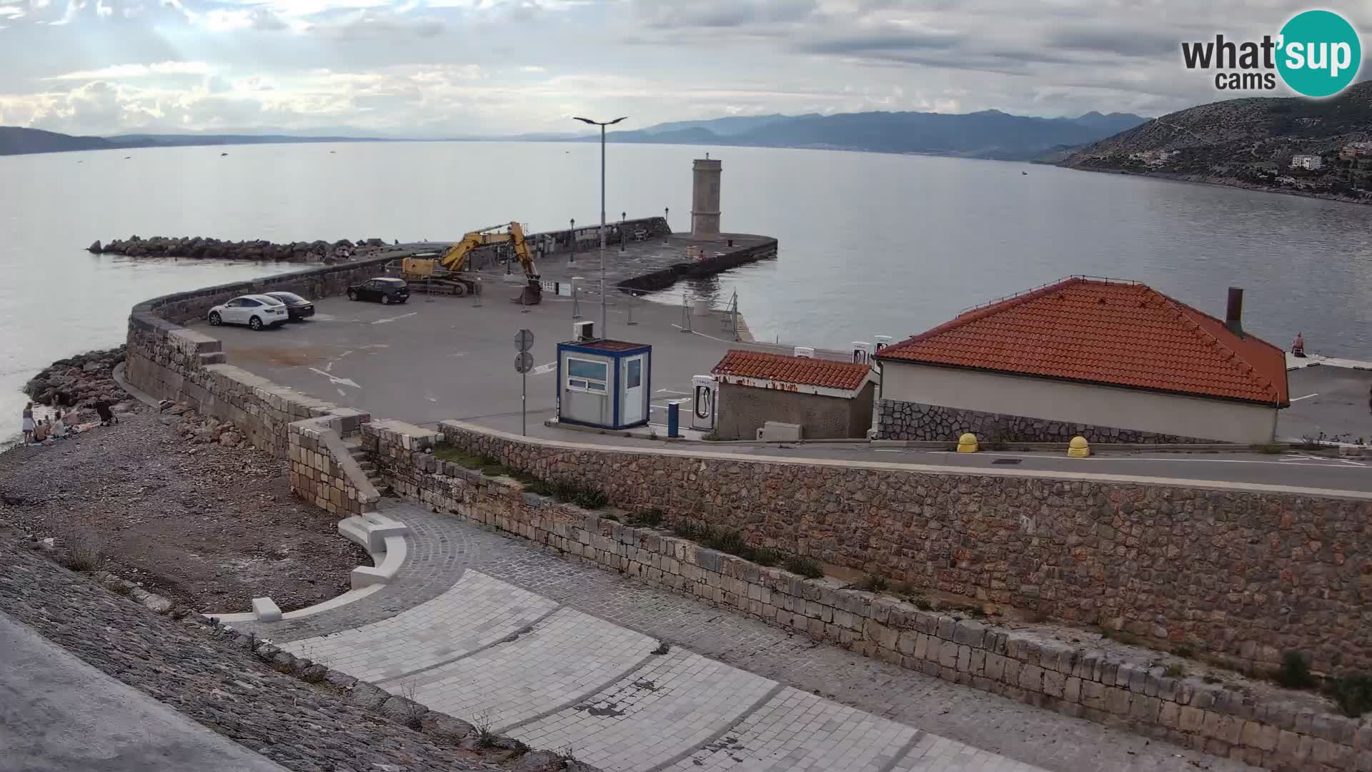 Senj Harbour Webcam – Breakwater & Lighthouse Live View