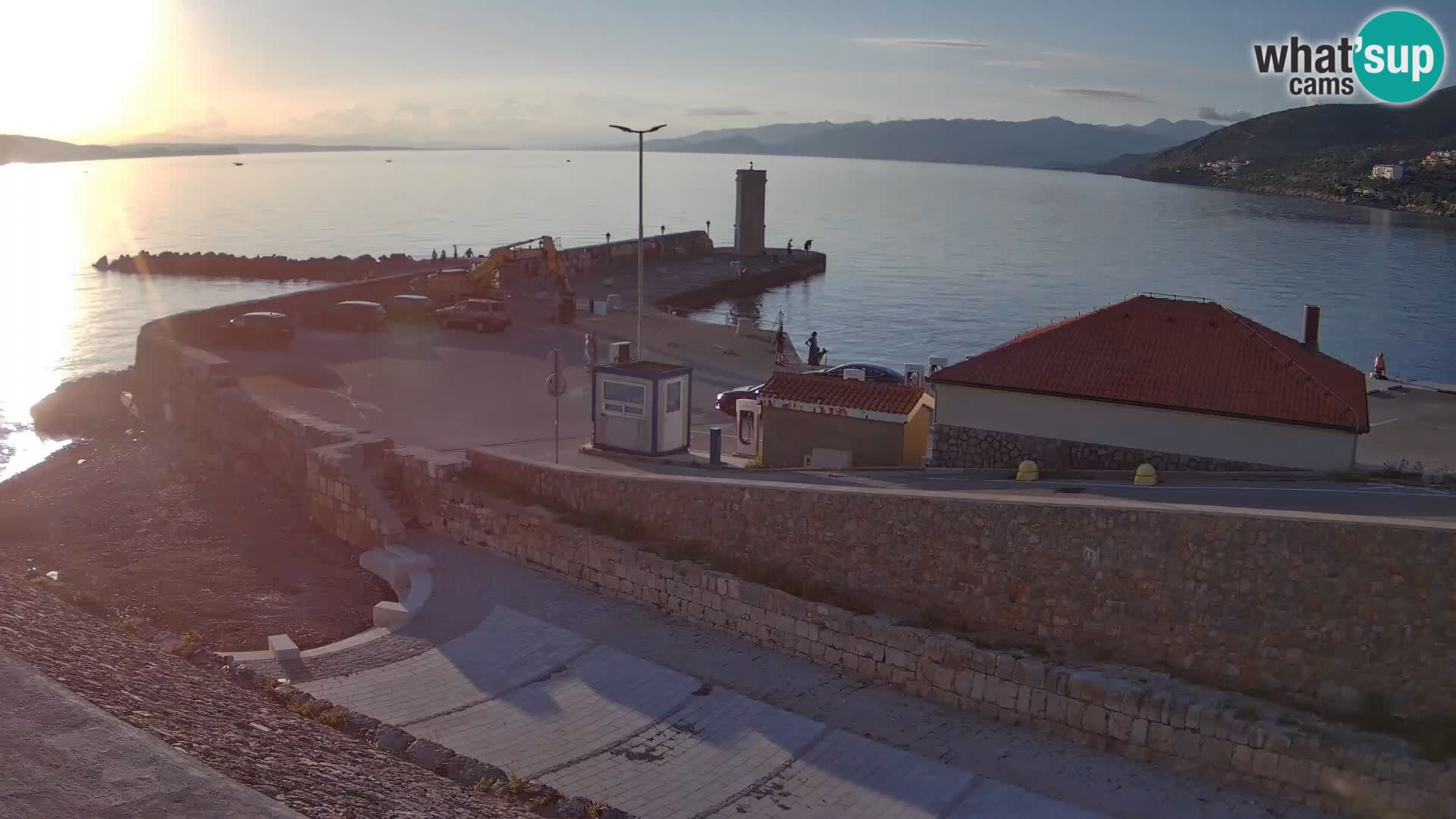 Senj Harbour Webcam – Breakwater & Lighthouse Live View