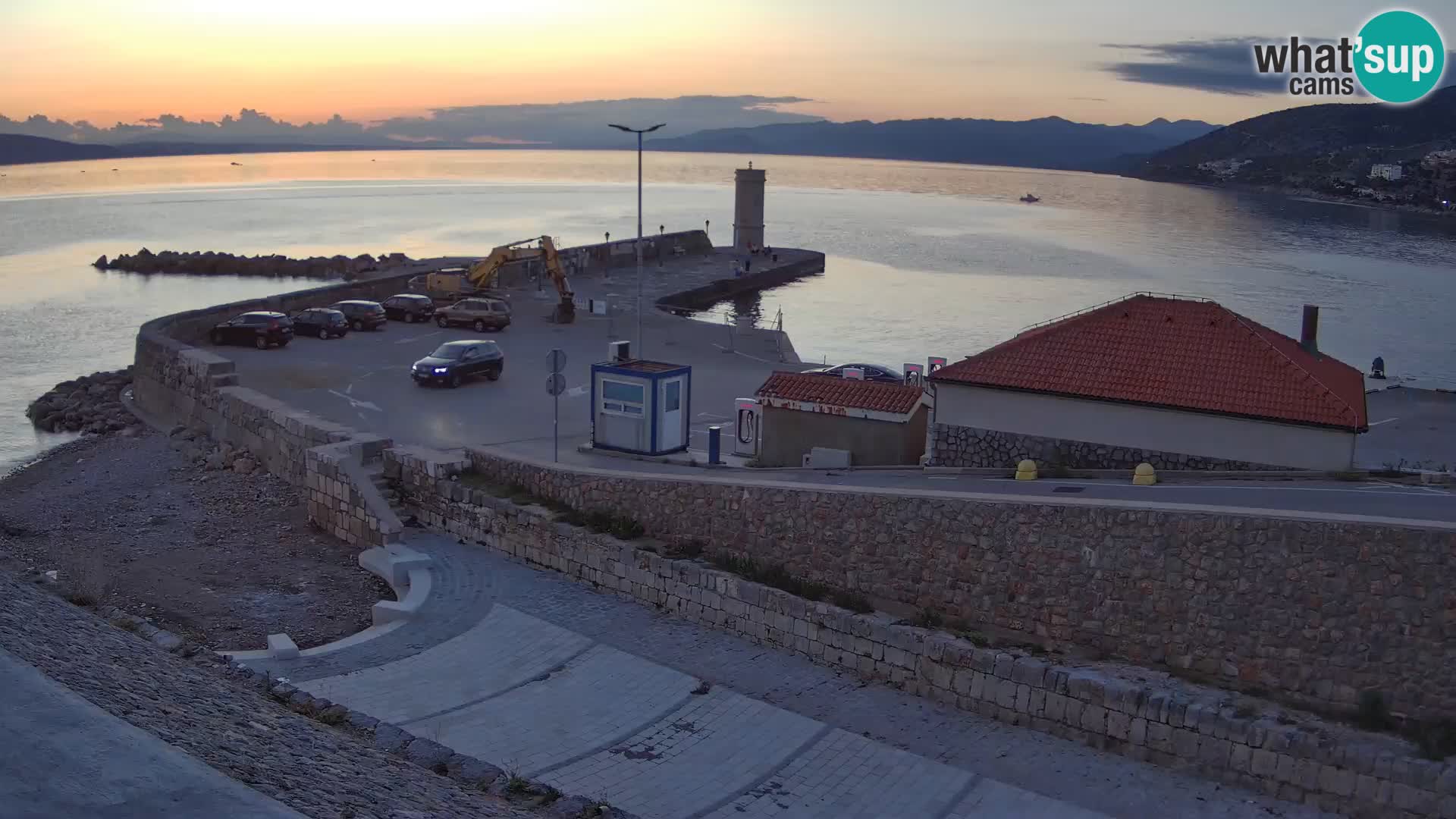 Senj Harbour Webcam – Breakwater & Lighthouse Live View
