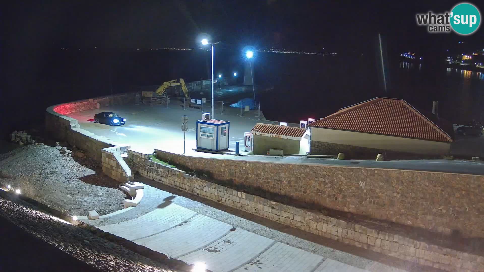 Webcam port de Senj – Vue sur la jetée et le phare