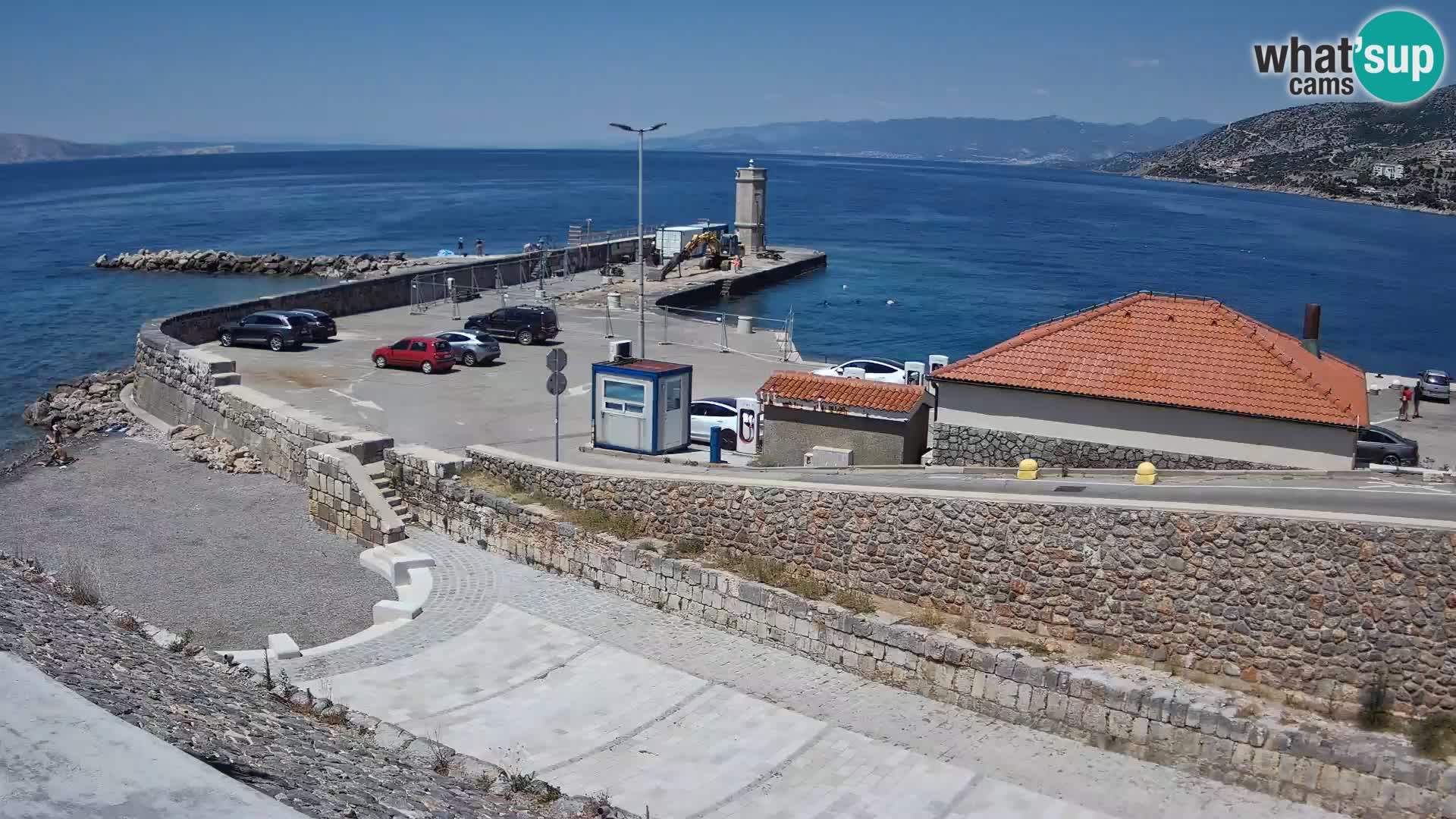 Web kamera Senj luka – Lukobran i svjetionik uživo