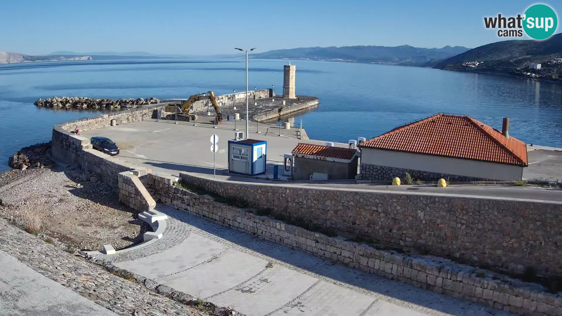 Senj Harbour Webcam – Breakwater & Lighthouse Live View