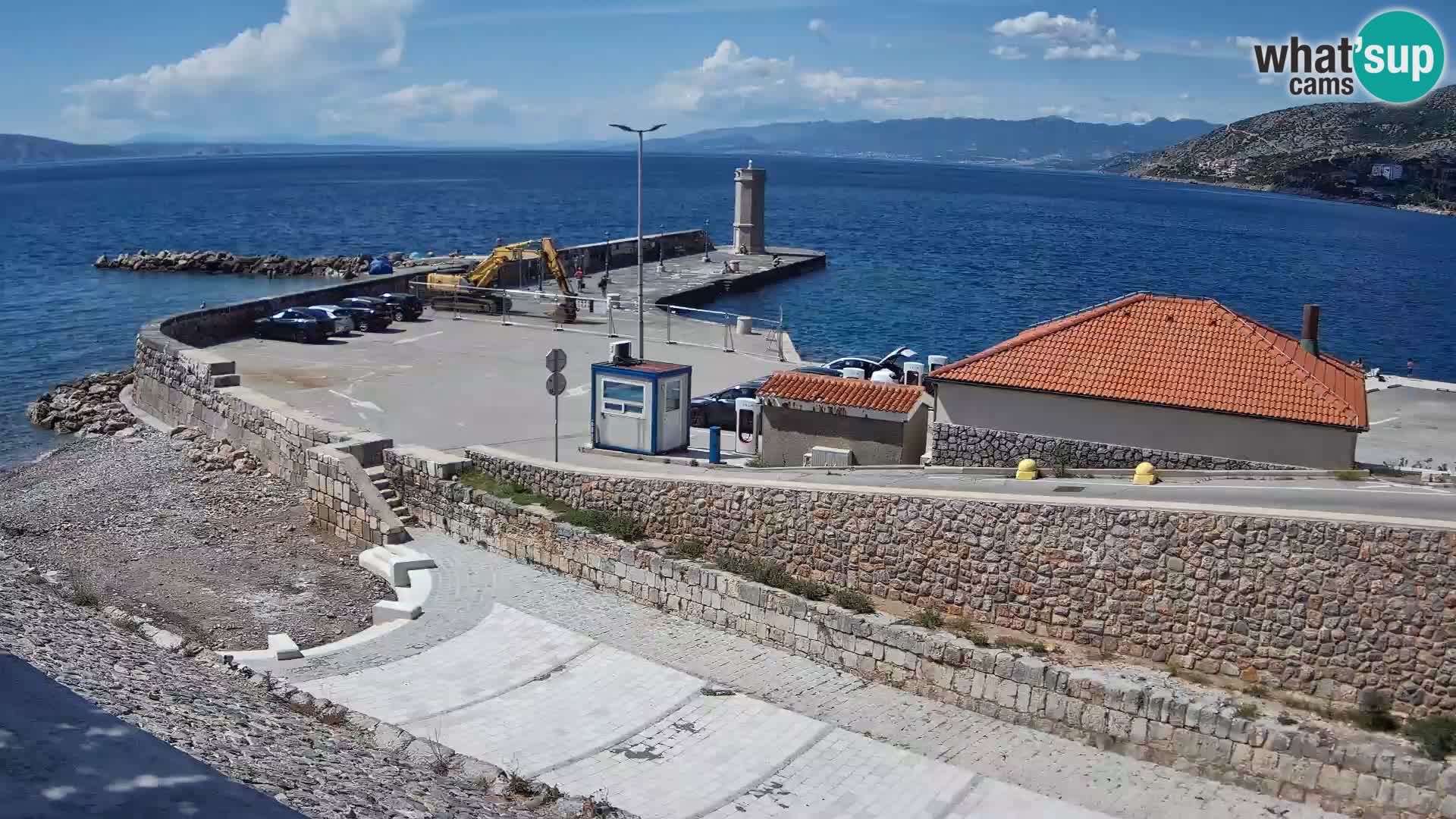 Senj Harbour Webcam – Breakwater & Lighthouse Live View