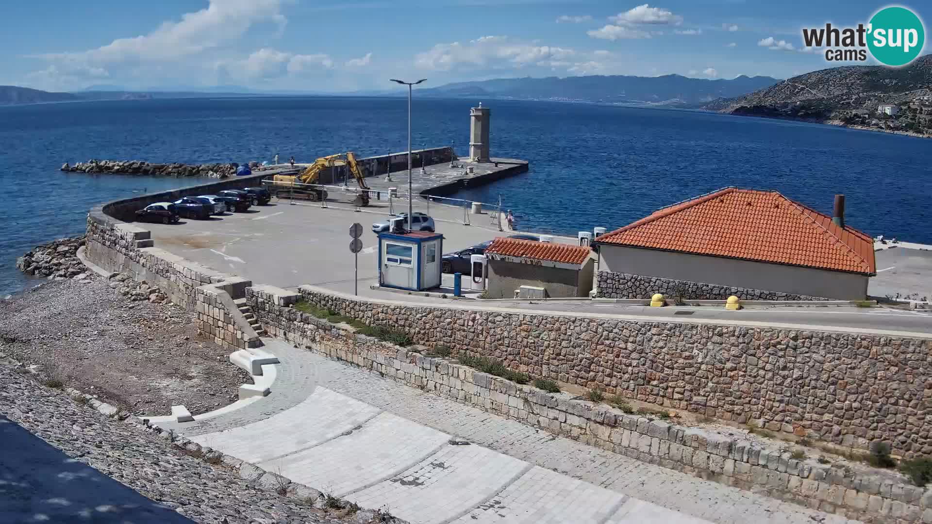 Senj Harbour Webcam – Breakwater & Lighthouse Live View
