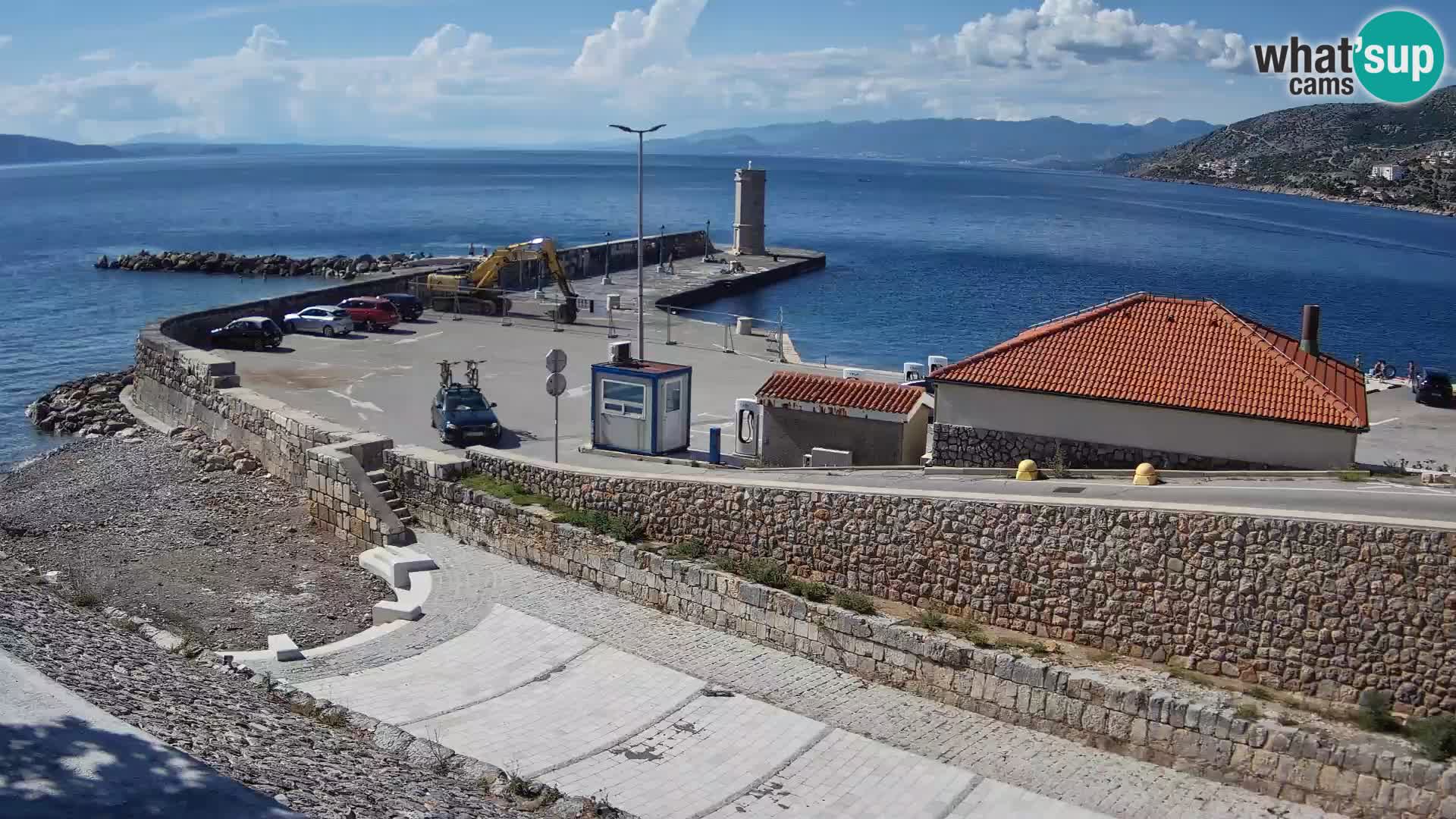 Senj Harbour Webcam – Breakwater & Lighthouse Live View