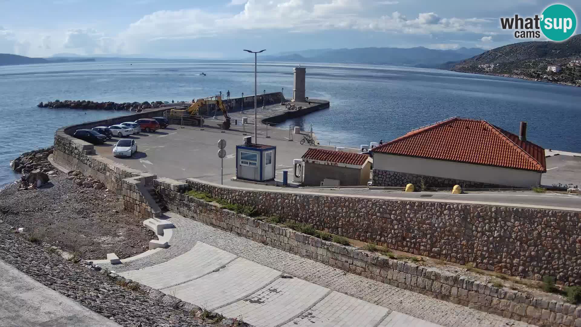 Senj Harbour Webcam – Breakwater & Lighthouse Live View