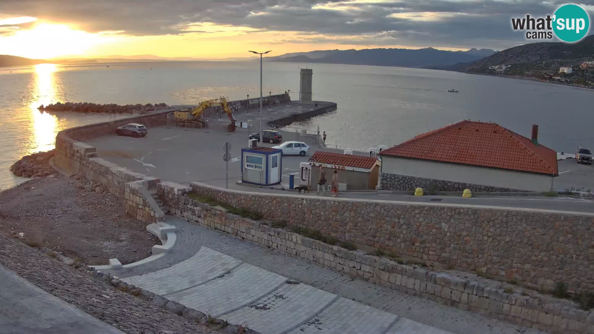 Webcam puerto de Senj – Rompeolas y faro en directo